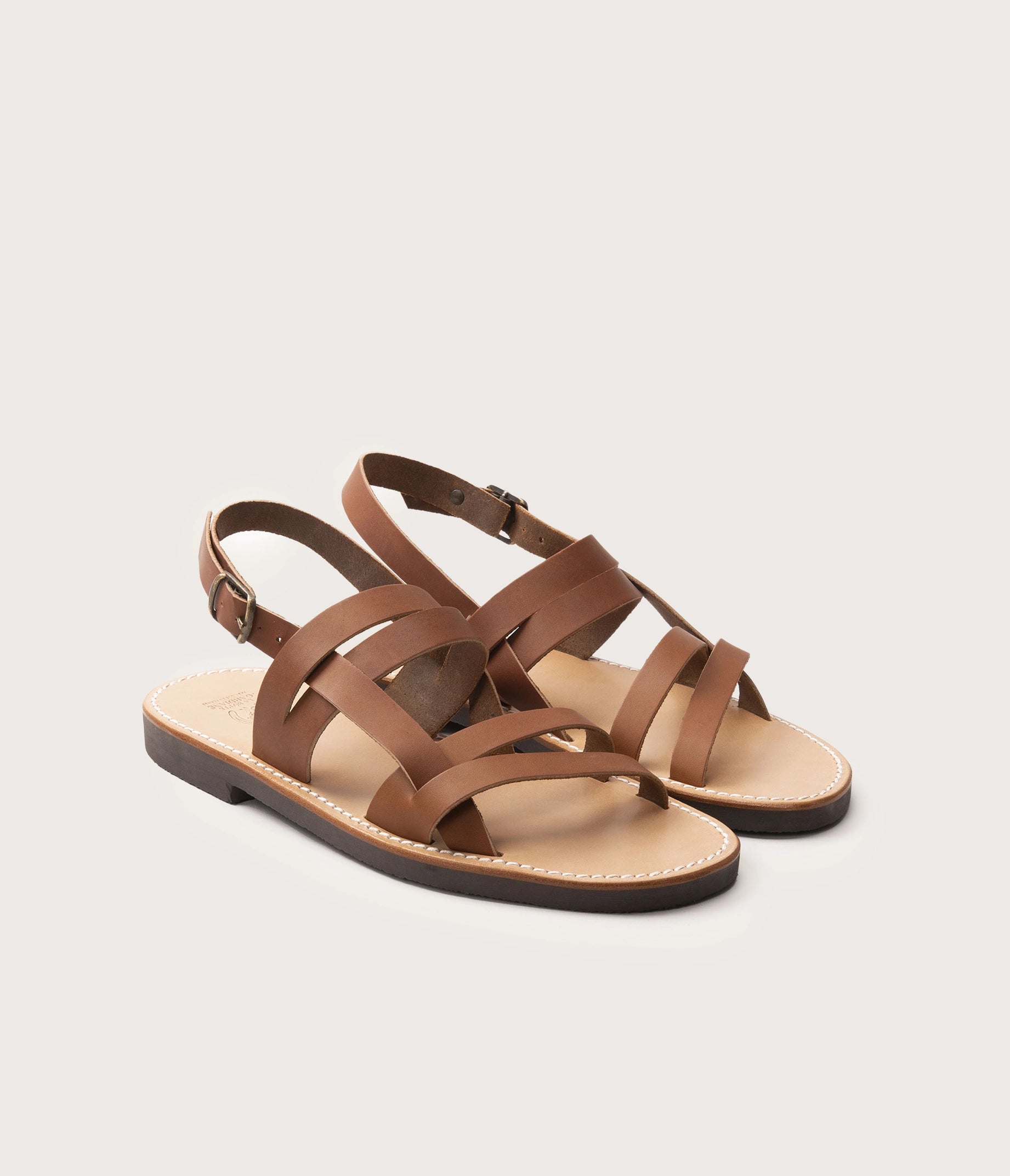 Apt Sandale Homme Marron