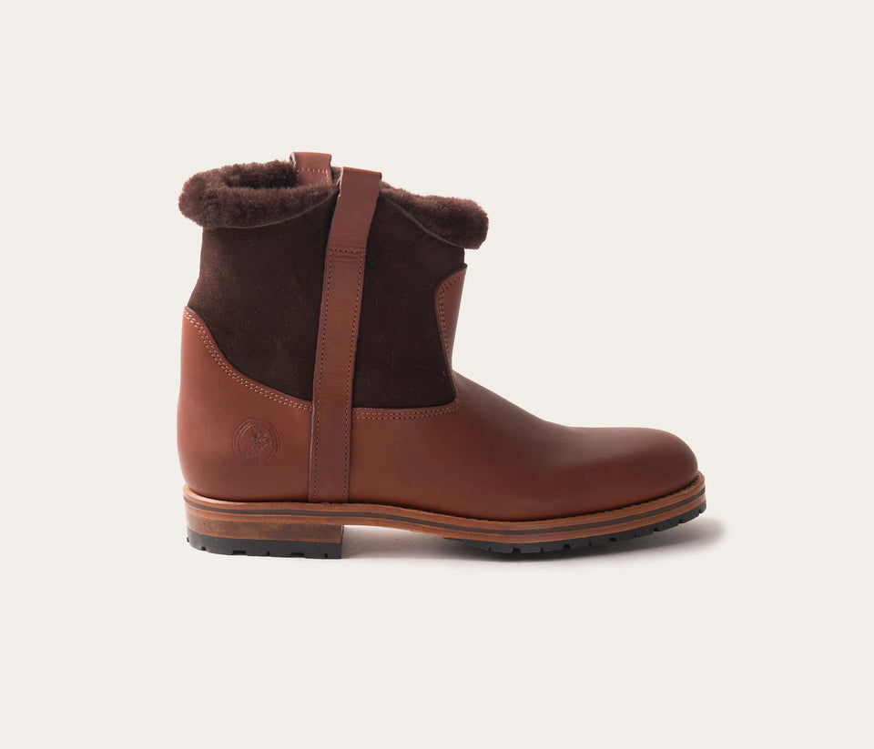 Avoriaz Bottine Marron & Mouton PCrantés - Prix doux