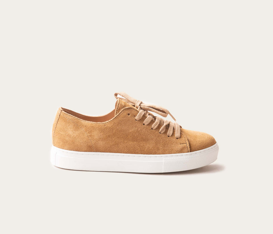 Baskets Velours Havane