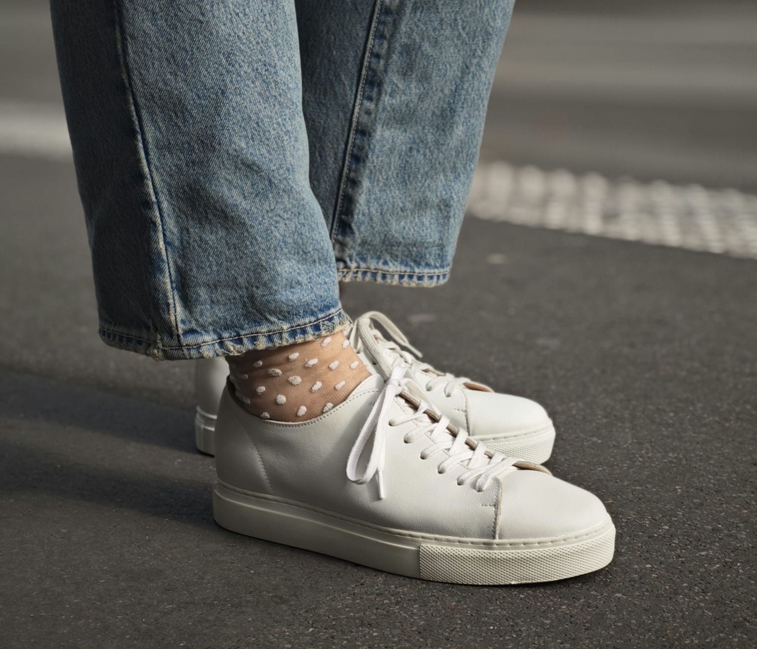 Baskets Souple Blanc