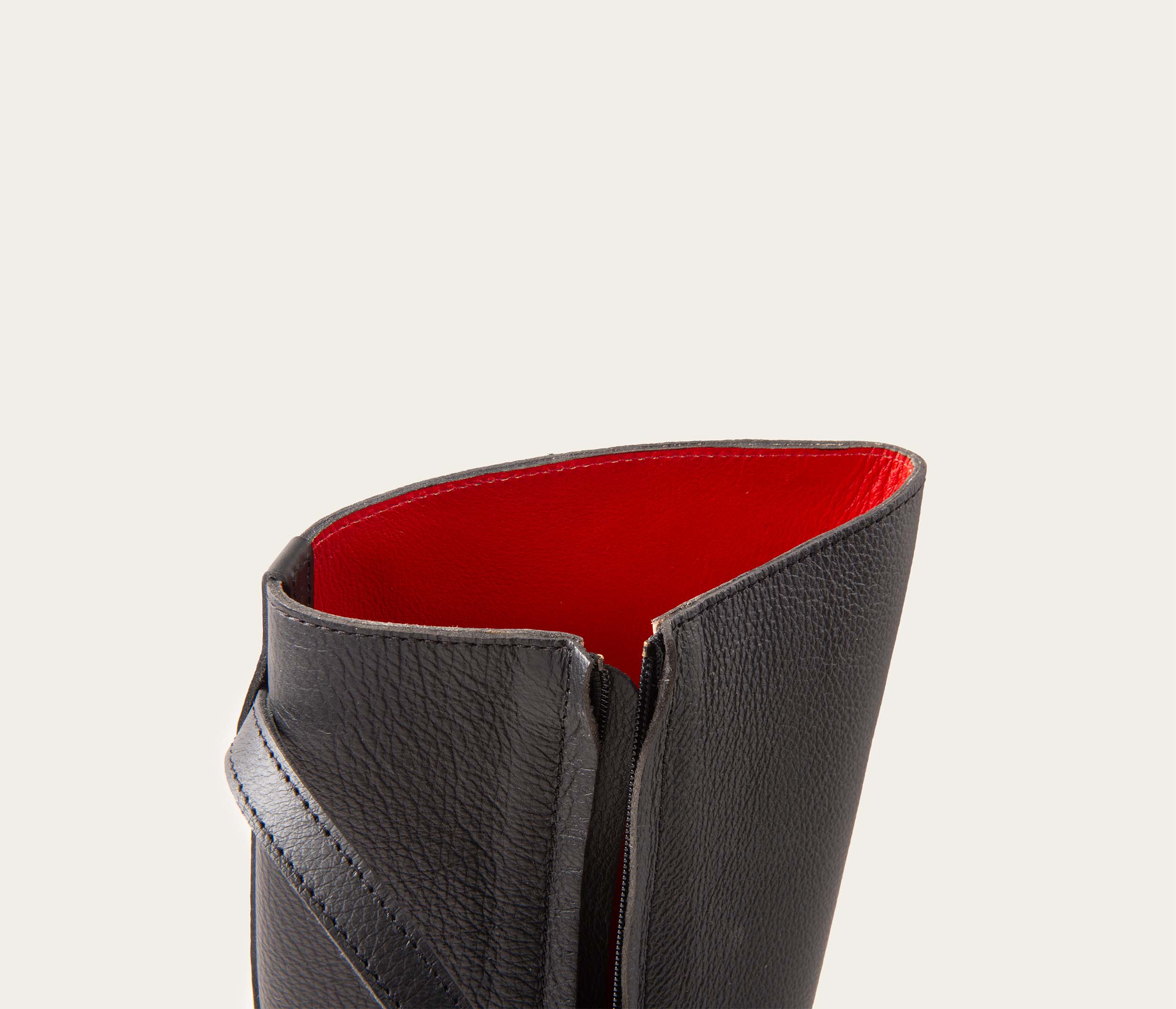 Chantilly Botte Souple Noir dbl Rouge - Prix Doux