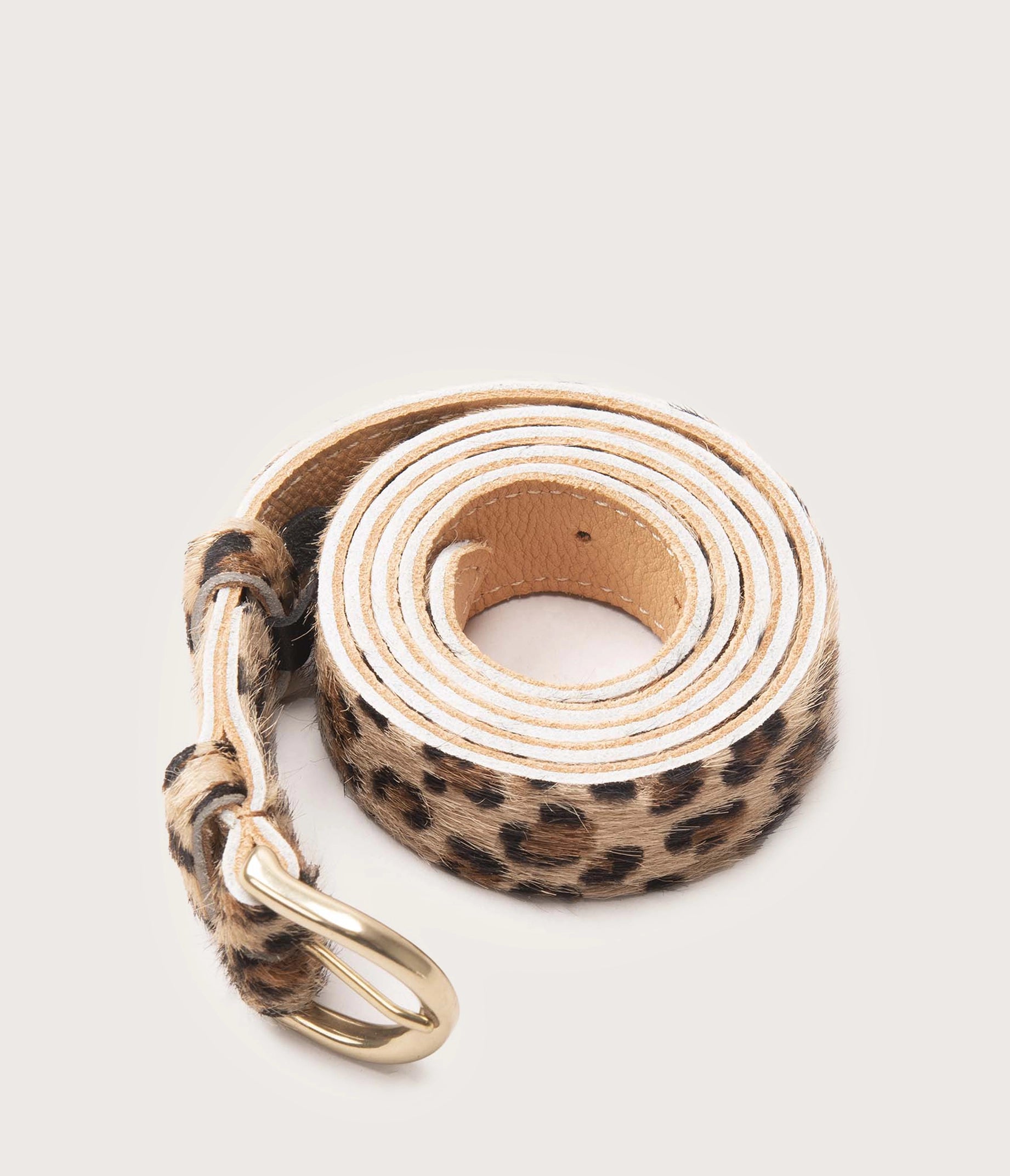 25mm belt with leopard print