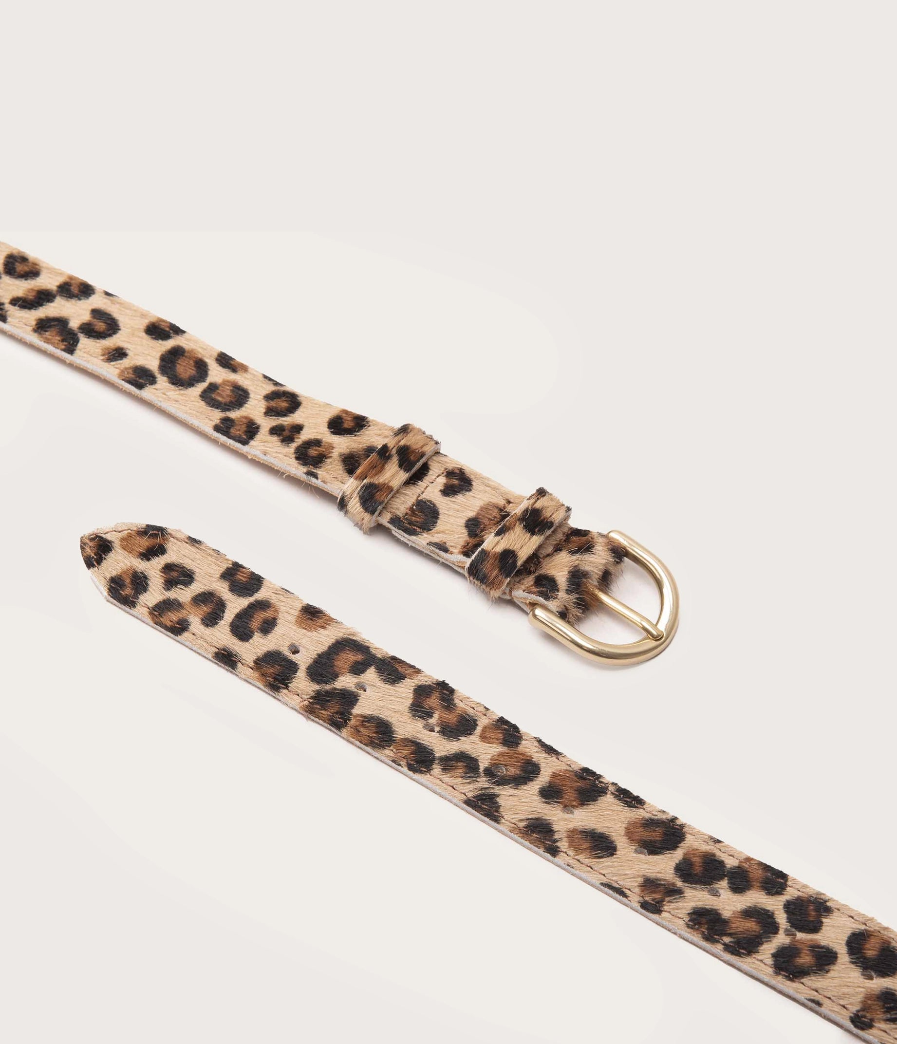 ceinture léopard femme fabriquée en Camargue, ceinture artisanale en cuir,