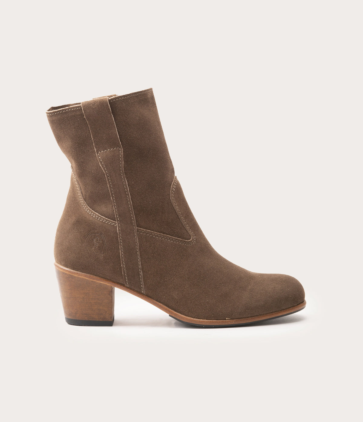 Céleste Bottine Velours Taupe - Prix Doux