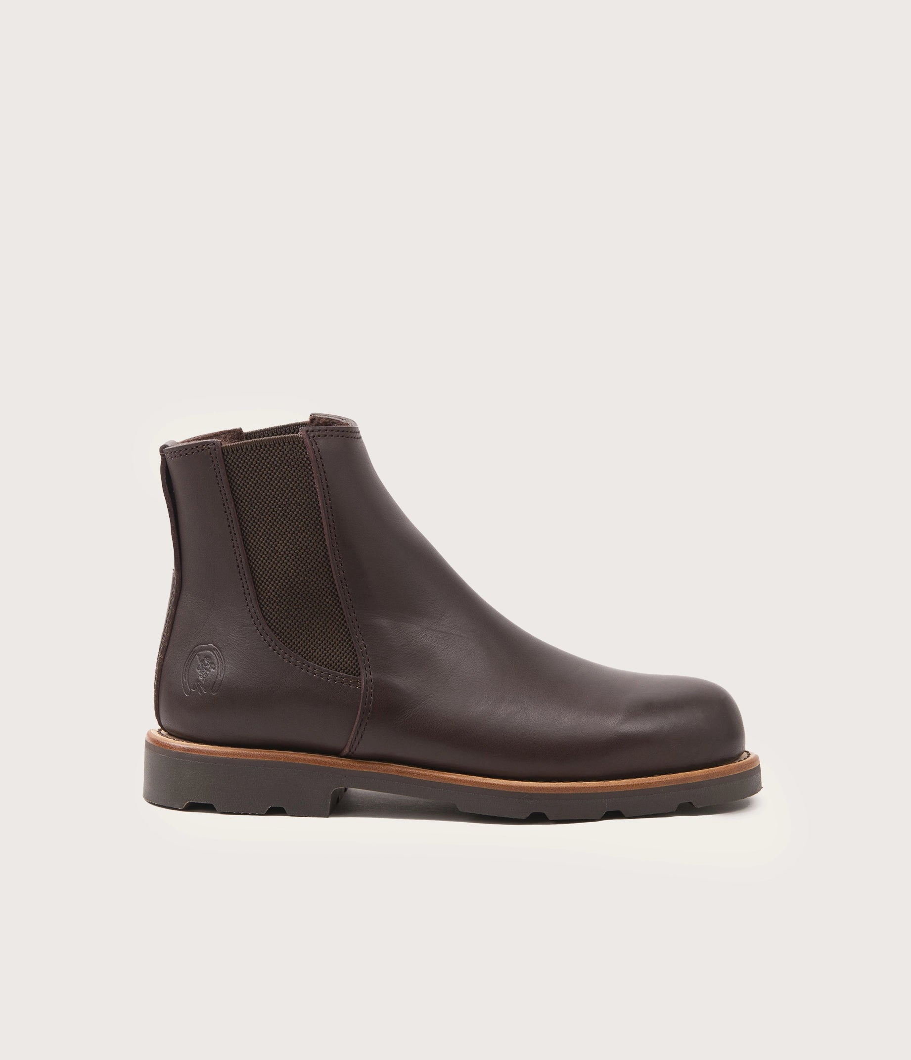 boots camarguaise en cuir marron - boots camarguaises fourrée en mouton - boots en cuir et en peau de mouton - bottine en cuir et en peau de mouton homme - boots homme en cuir et mouton - bottine homme fourrée - boots homme fourrée - bottine patins crantés - bottines