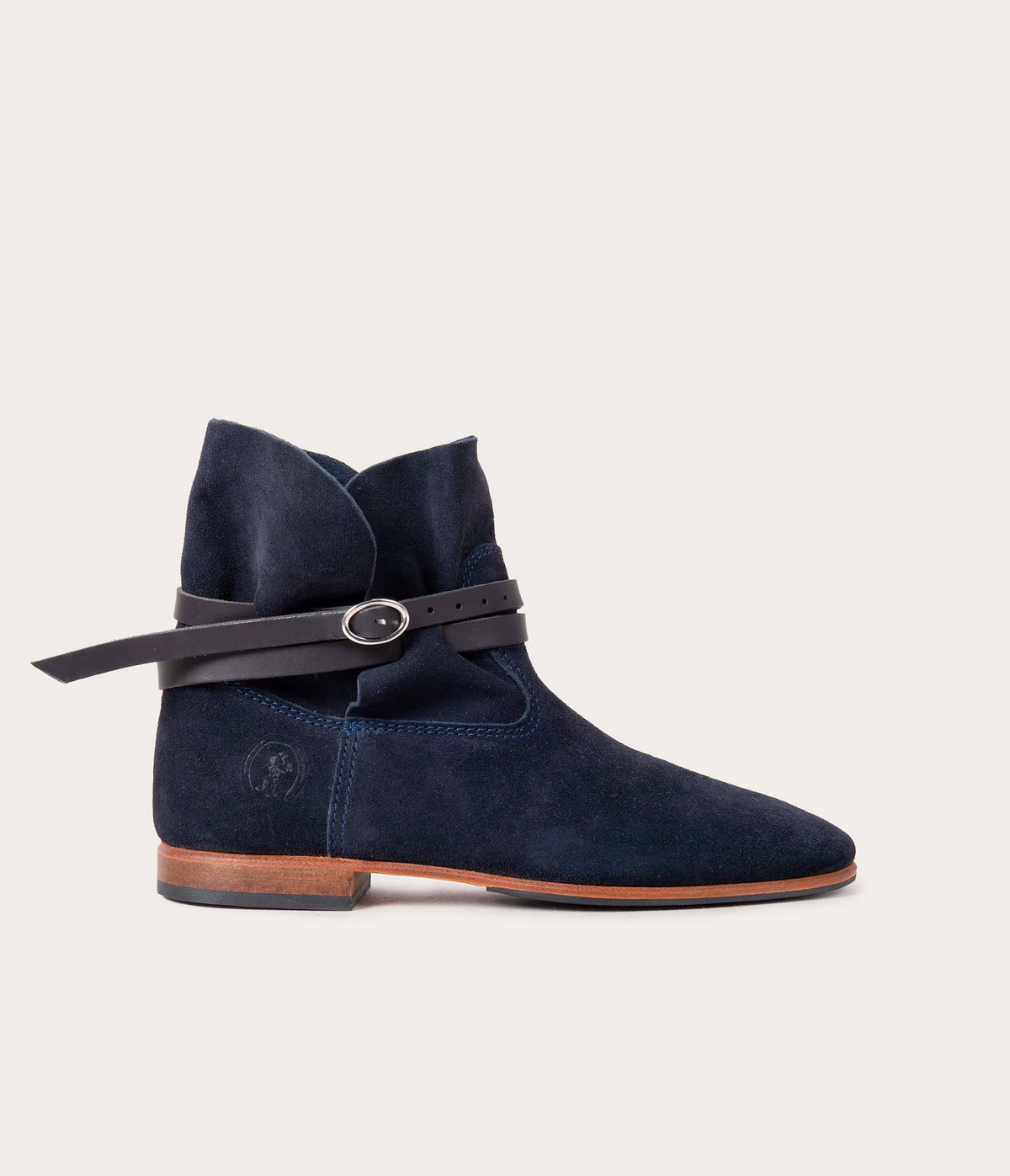 Chelby Bottine Velours Bleu - Prix Doux