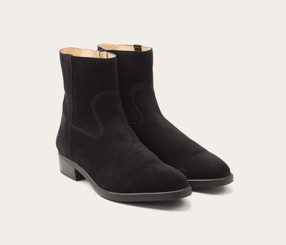 Clint Zip Ankle Boot in Havana Velvet