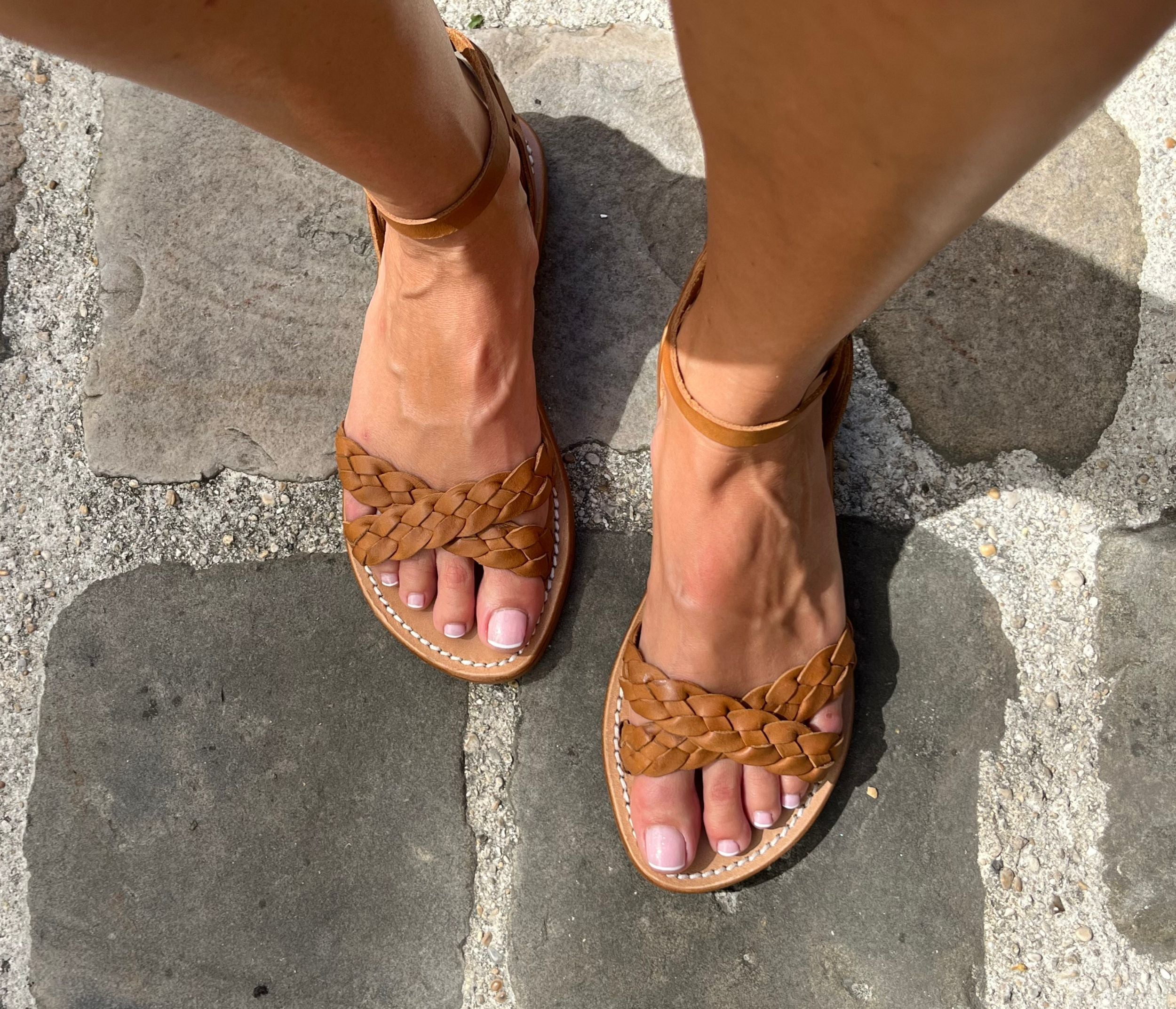 Criss Cross Sandale Femme Chêne - Main Image