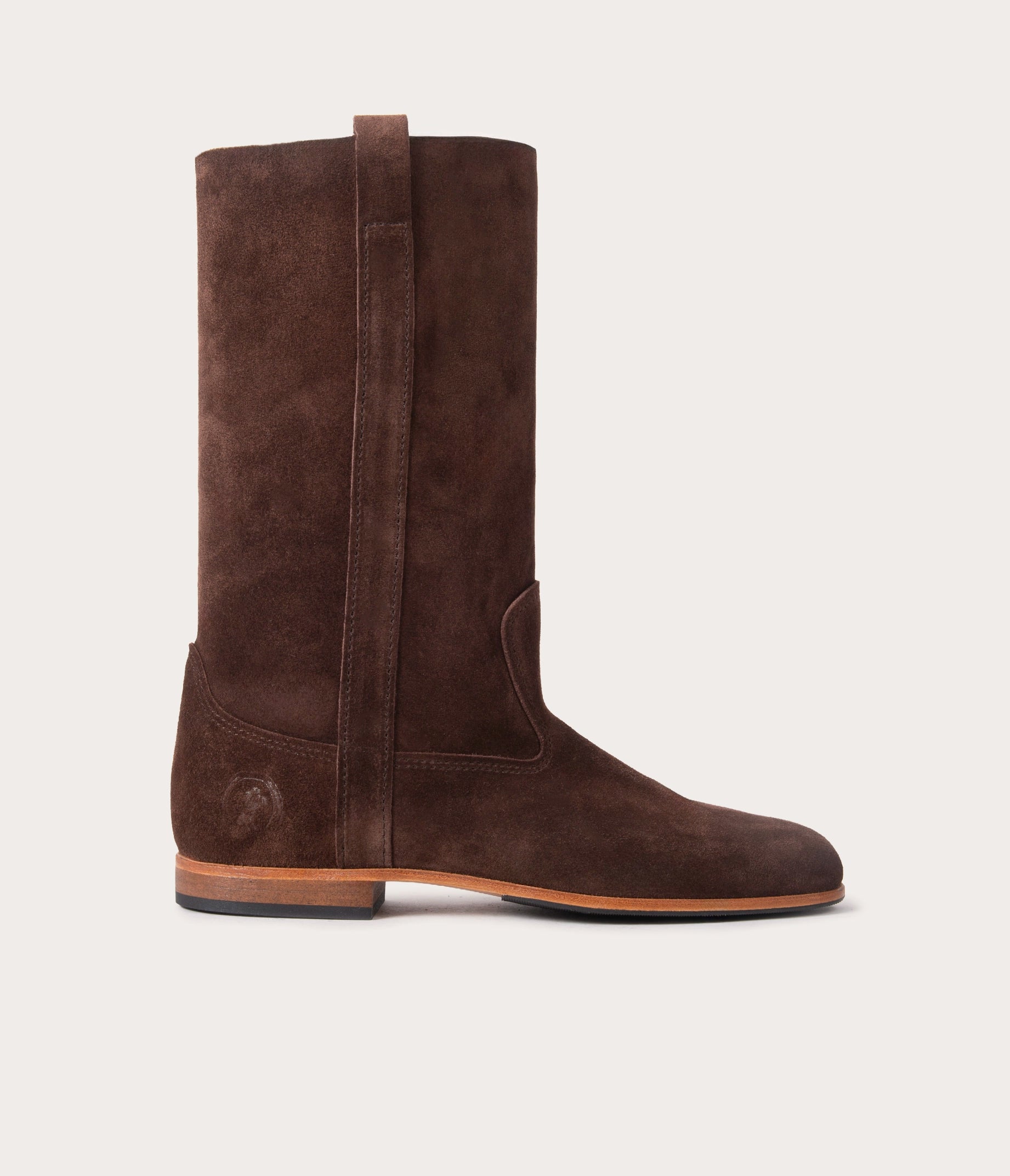 Ella Botte Velours Chocolat