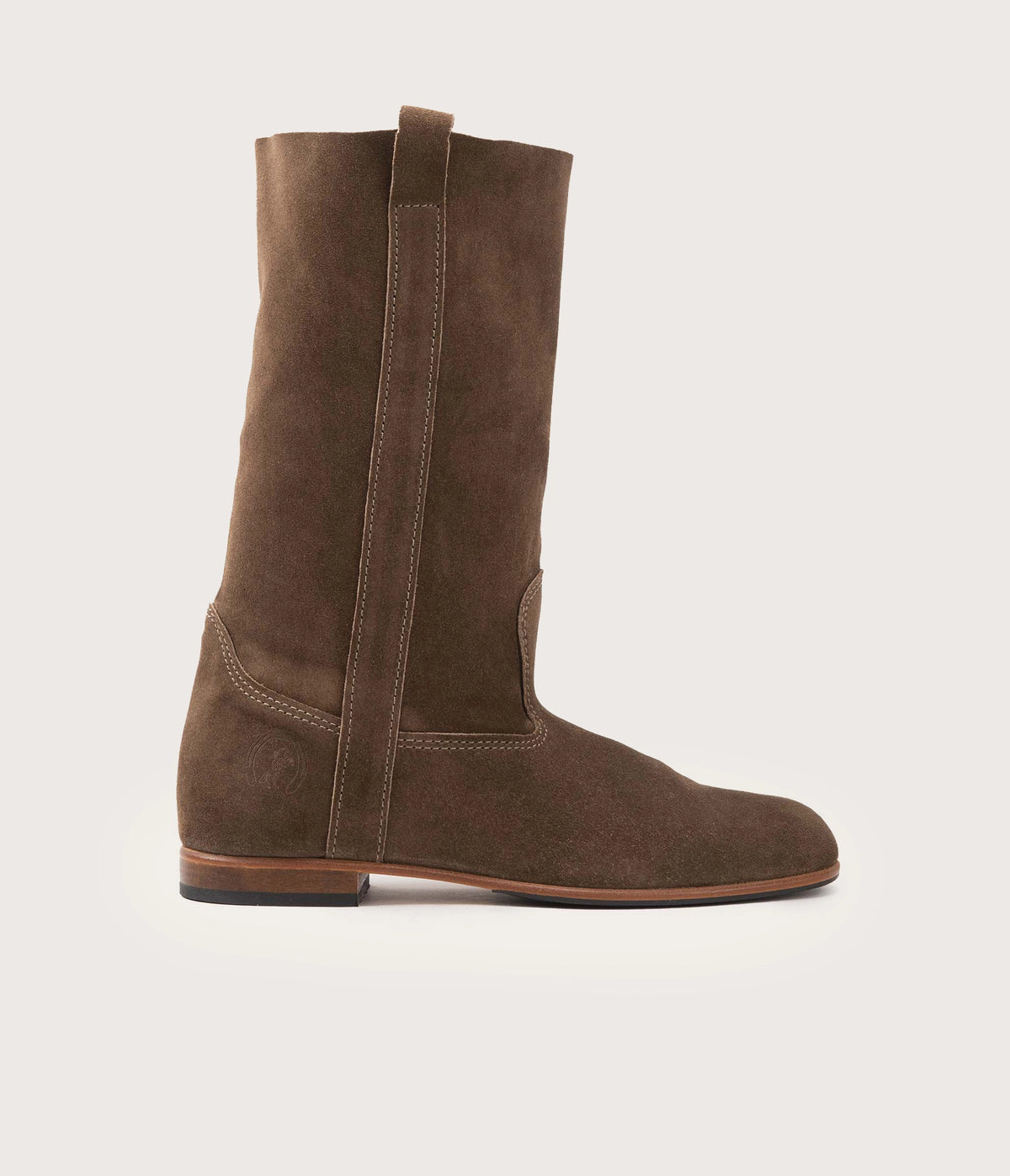 Ella Taupe Velvet Boot