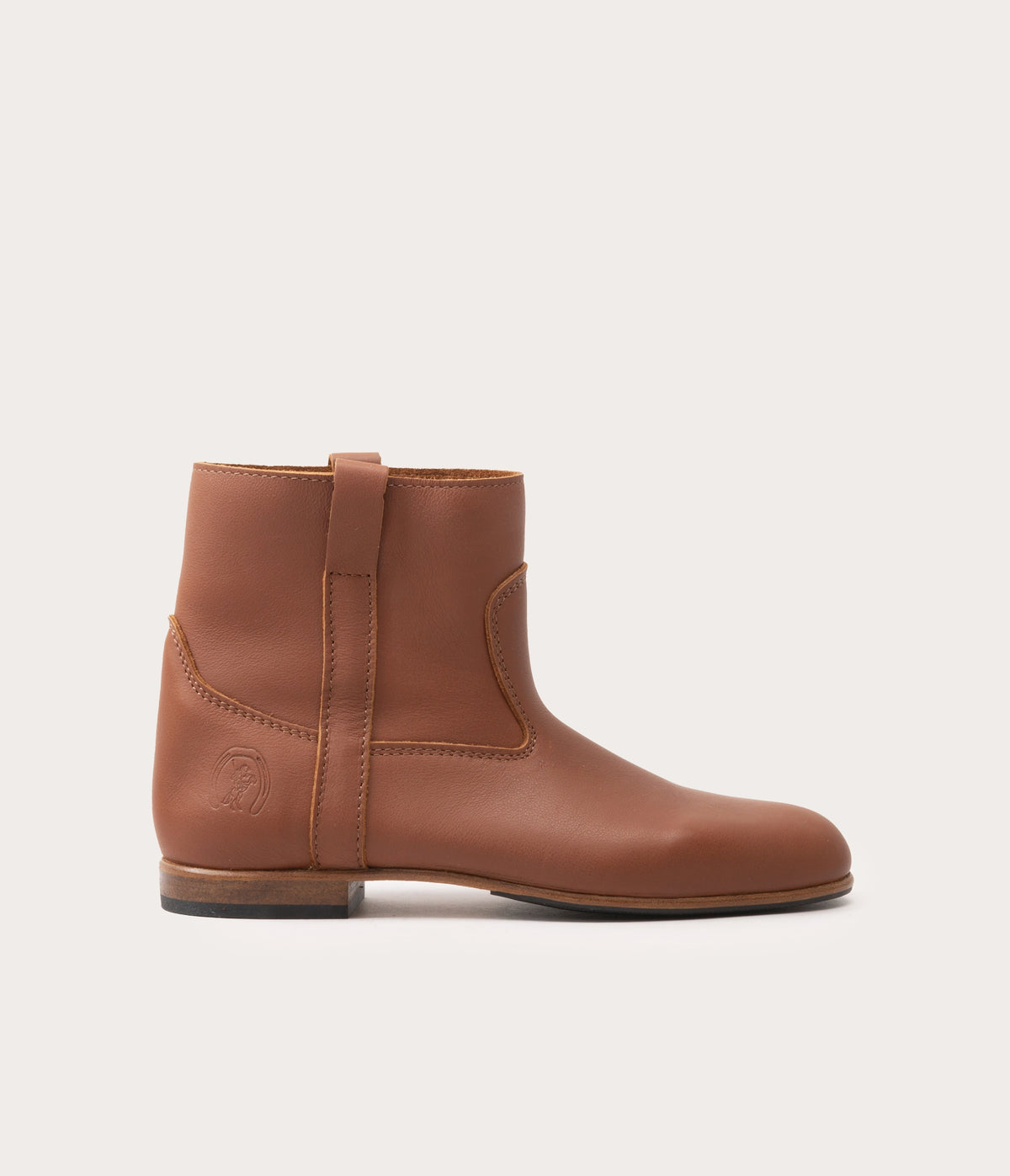 Elsa Soft Ankle Boots in Cognac - Affordable Price