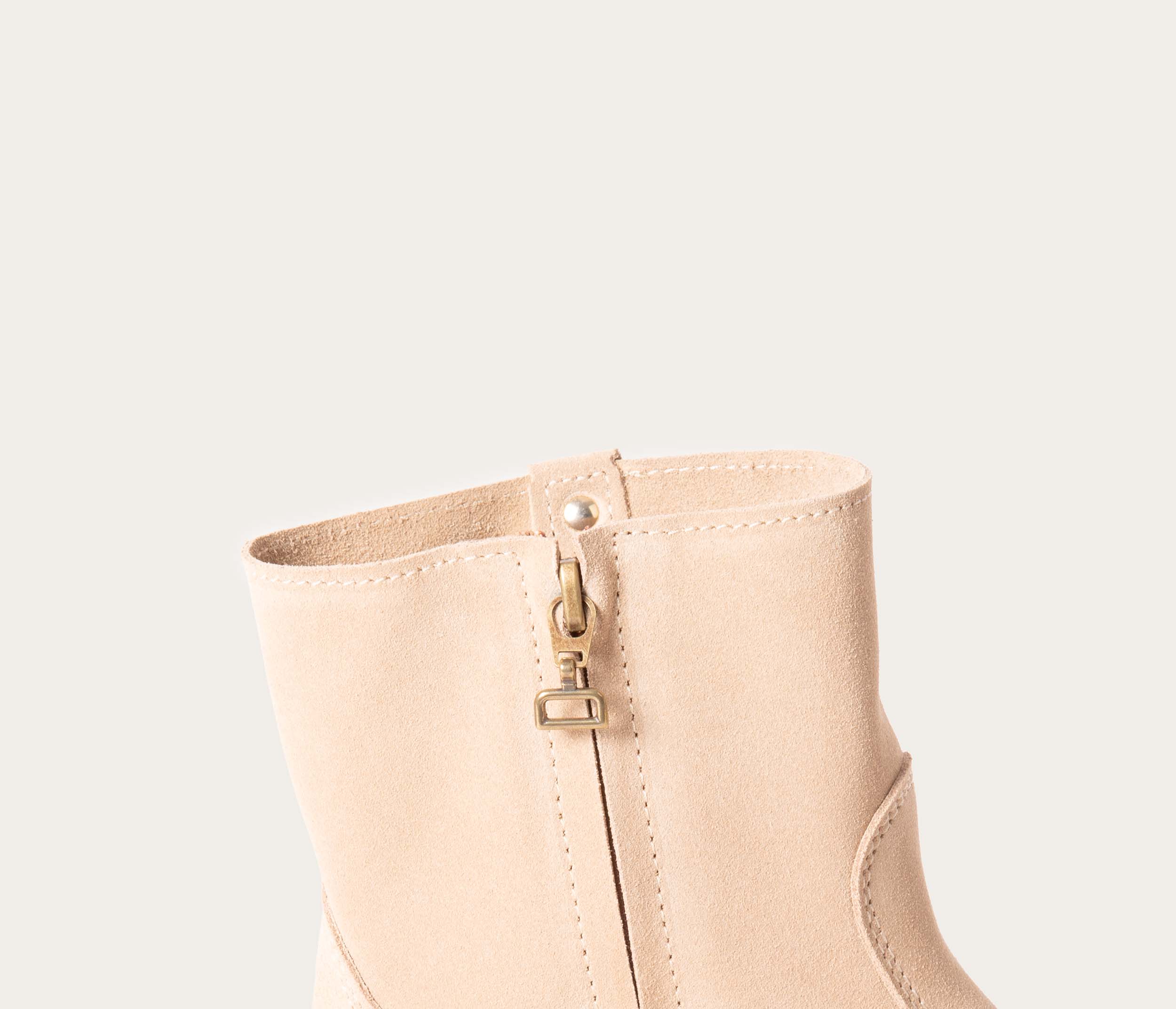 Fantine, Bottine Velours Beige