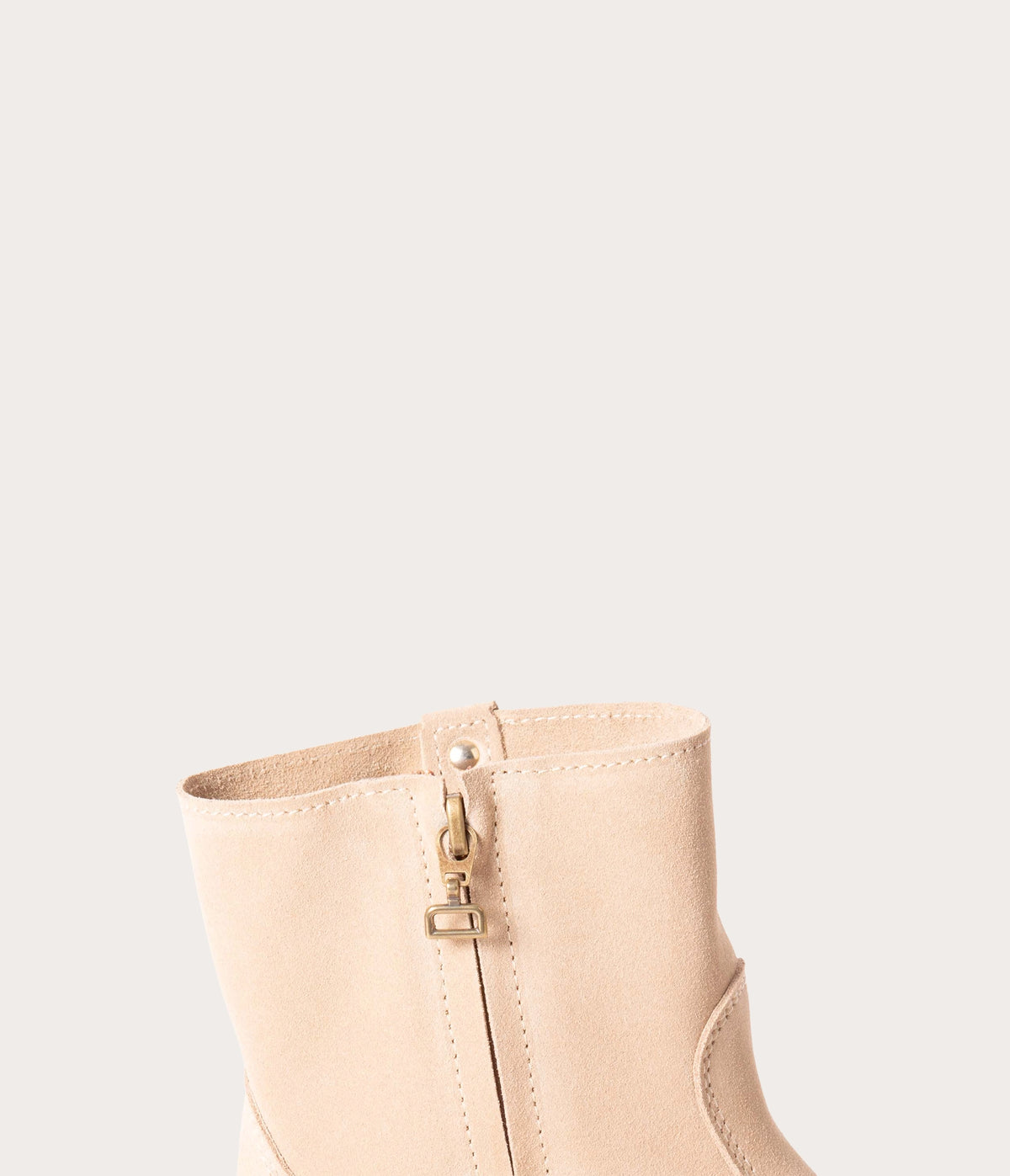 Fantine, Bottine Velours Beige