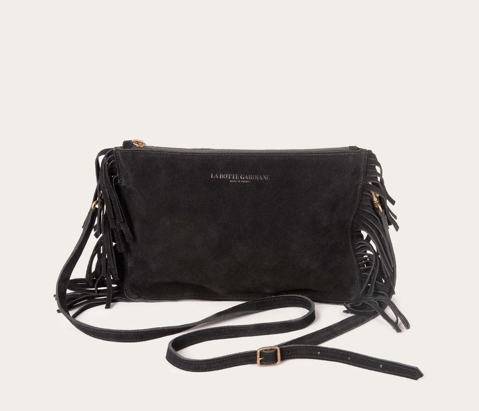 Sac Flo Velours Charbon