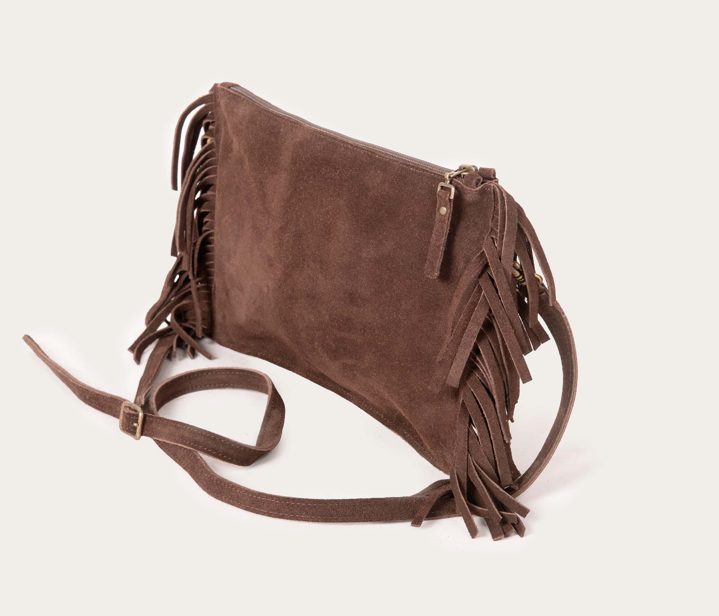 Sac Flo Velours Chocolat