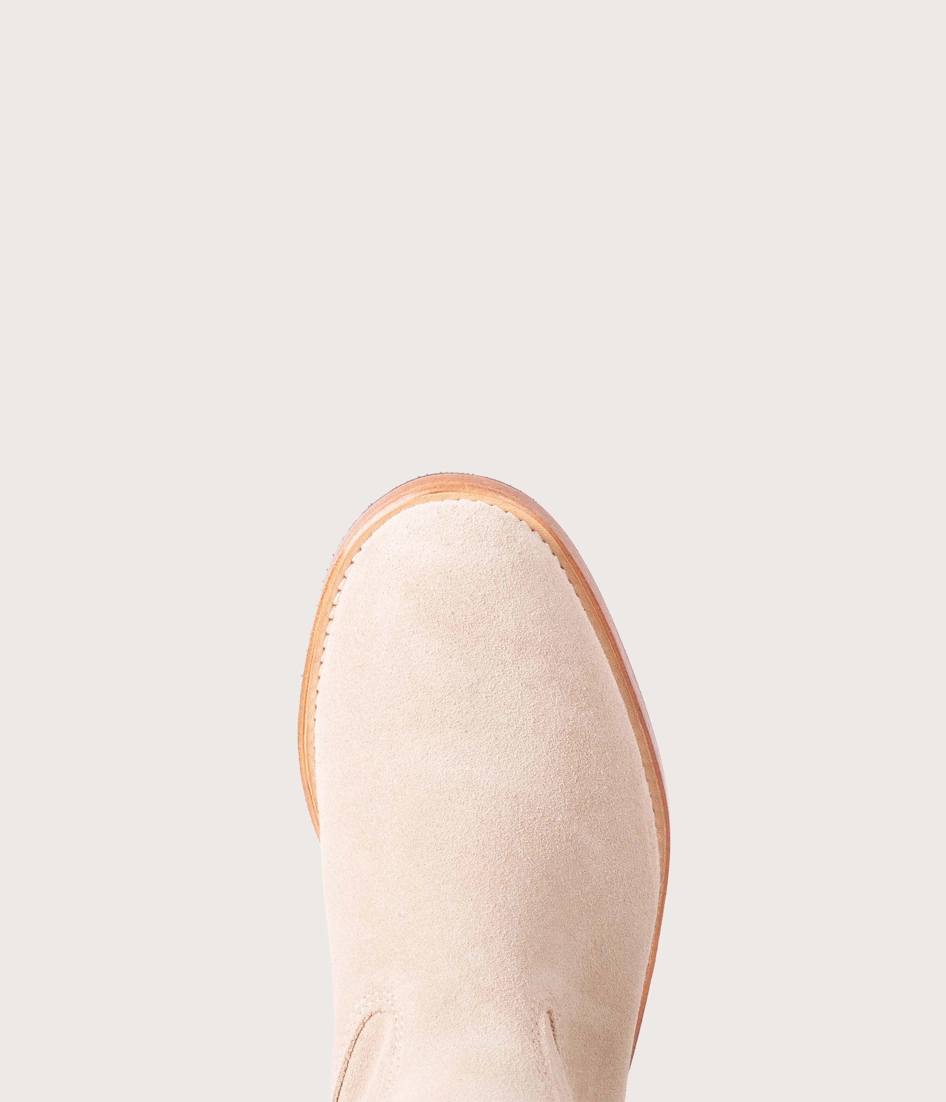 Gaia Beige Velvet Boot