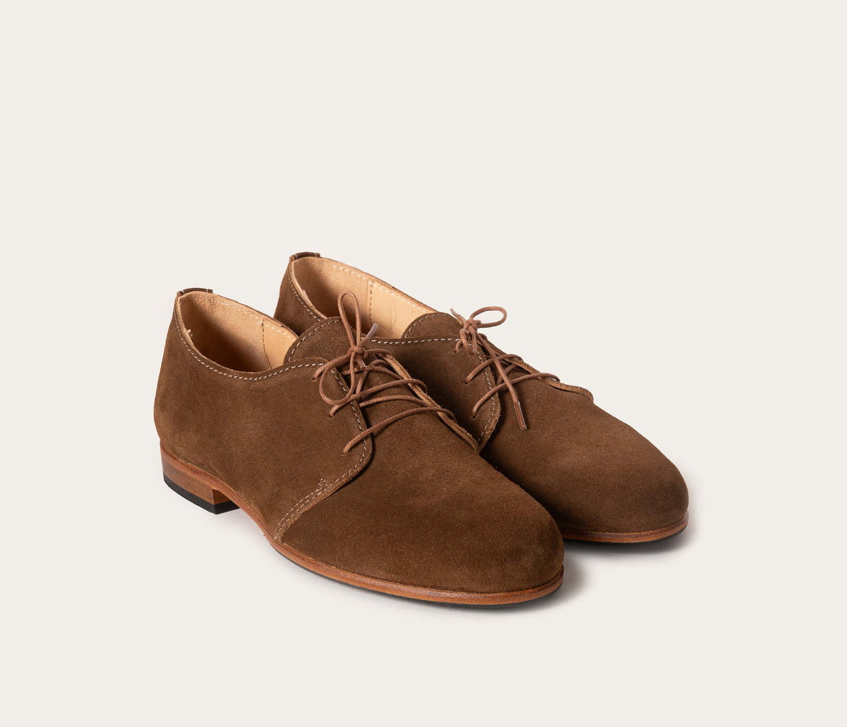 Georges Derby Velours Taupe - Prix Doux