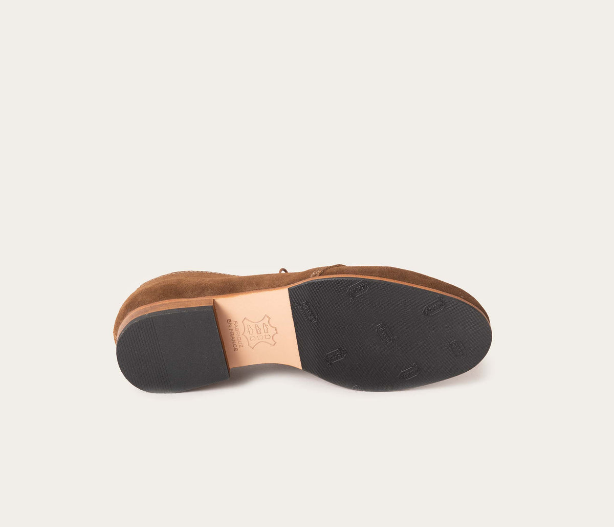 Georges Derby Velours Taupe - Prix Doux