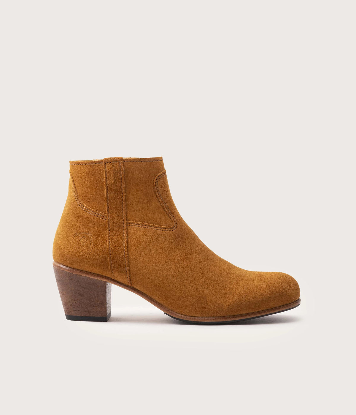 Gil Velvet Squirrel Ankle Boots - Affordable Price