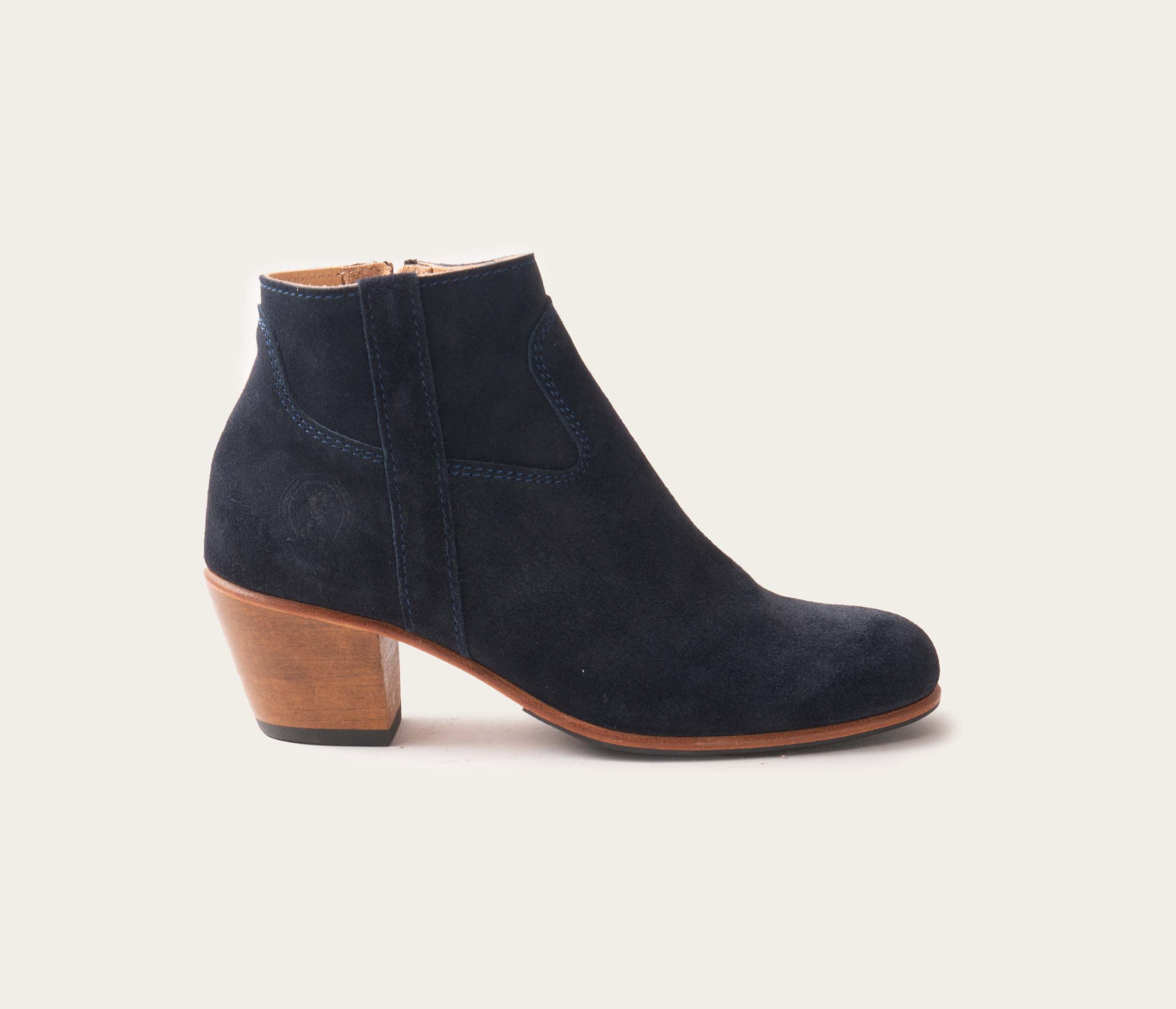 Gil Bottine Velours Bleu- Prix Doux