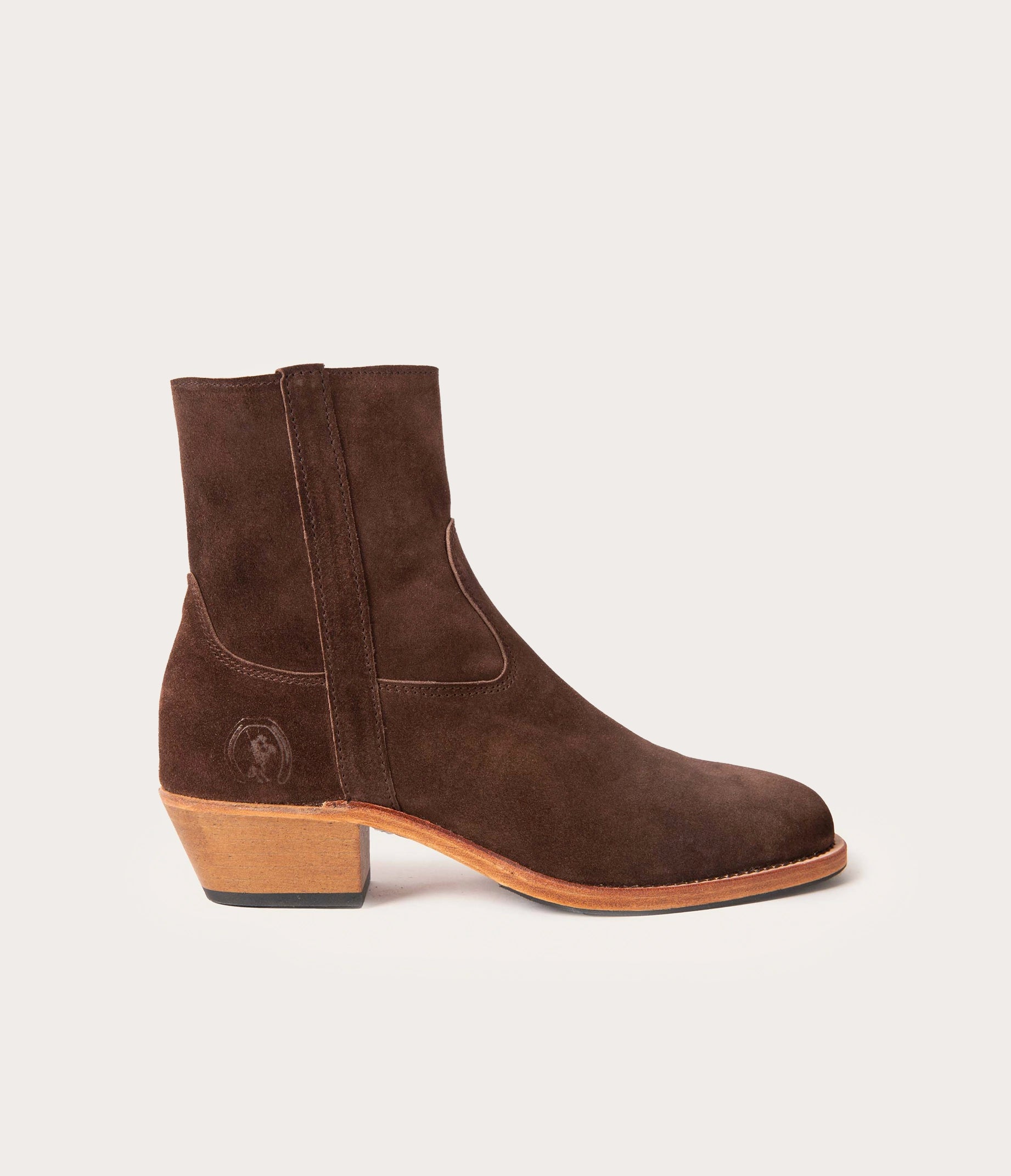 Janis Women's Velvet Chocolate Ankle Boots