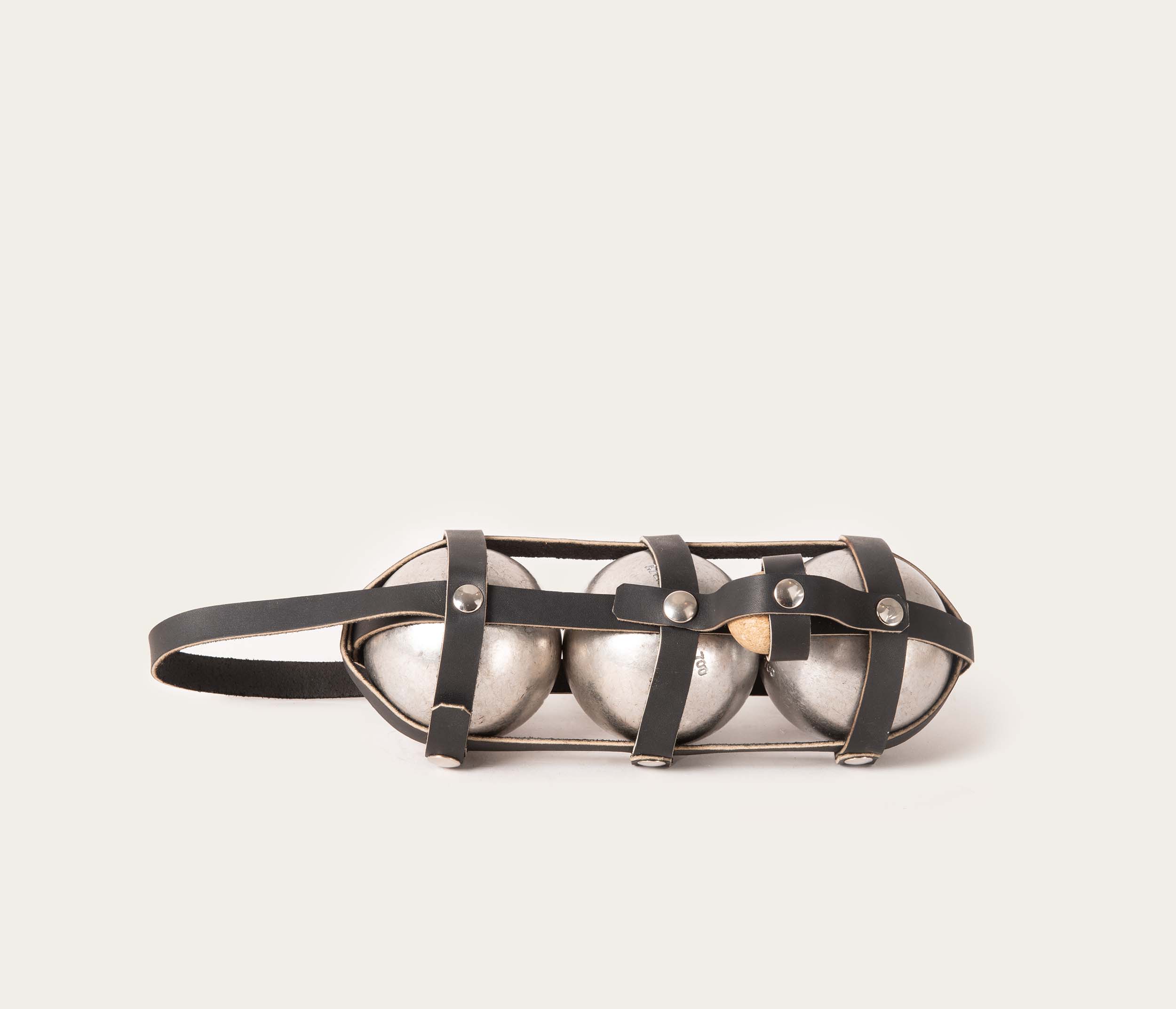 Étui boule de pétanque en cuir