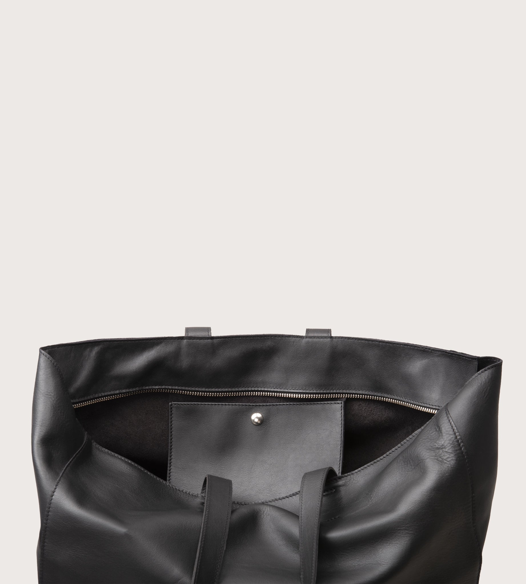 Black Soft Tote Bag