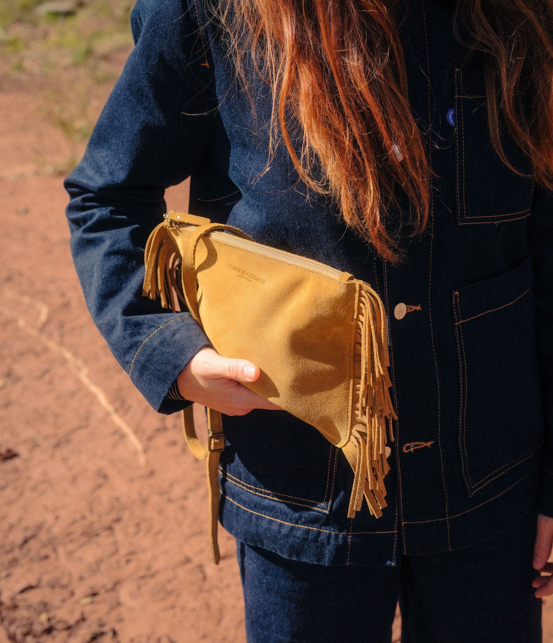 Sac Flo Velours Havane