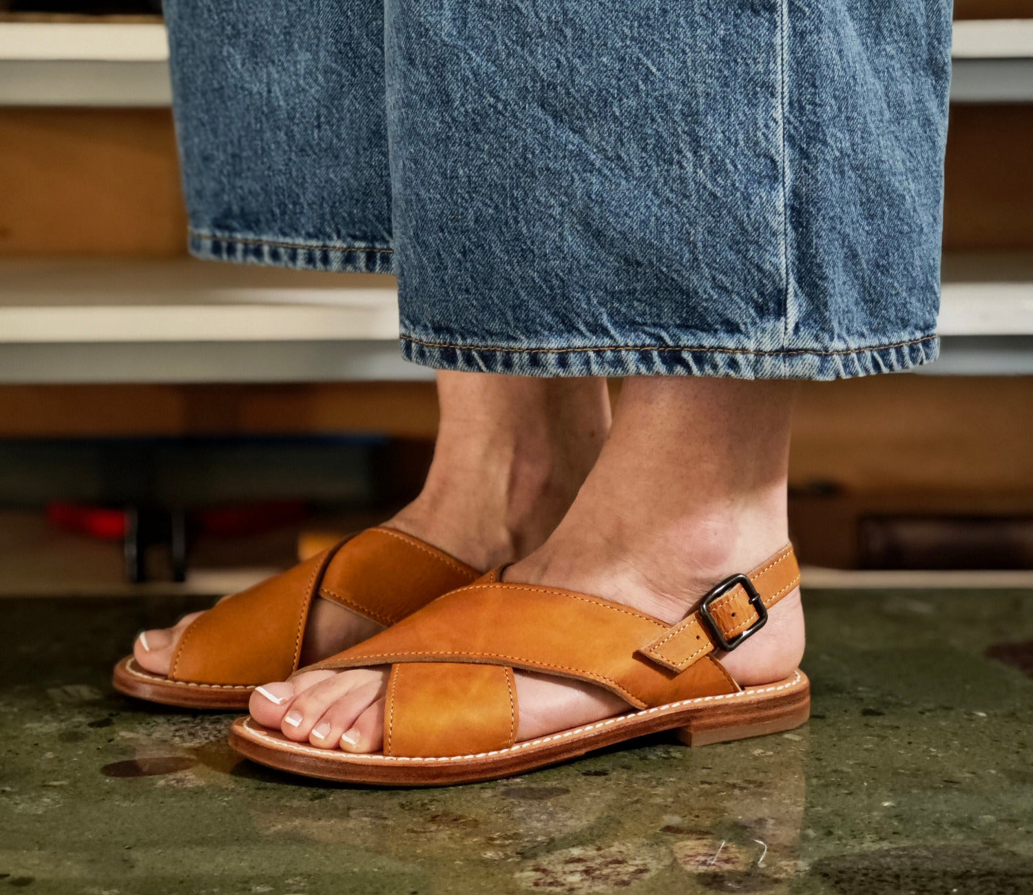 Uzès Sandale Femme Naturel