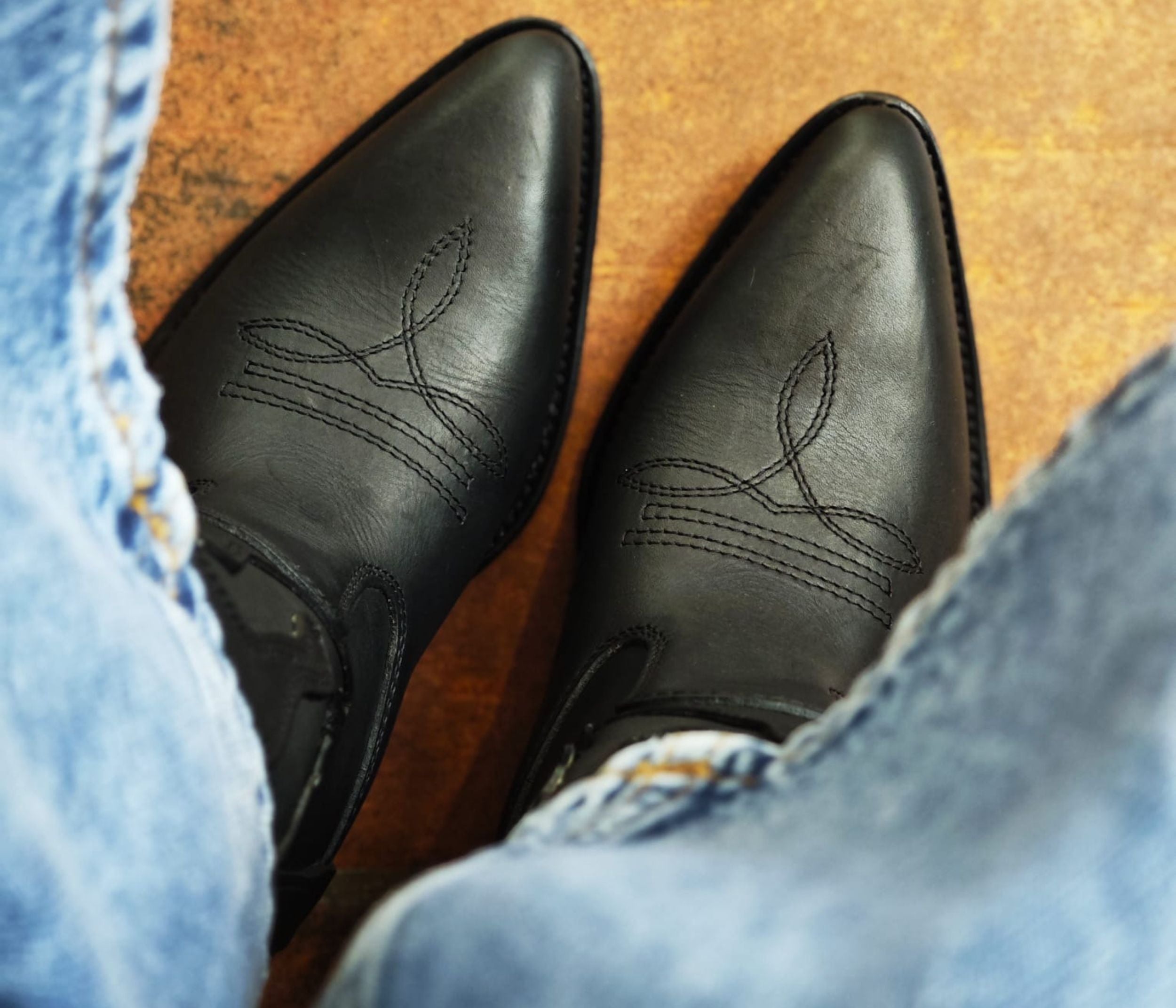 Santiago Inlay Boot Black
