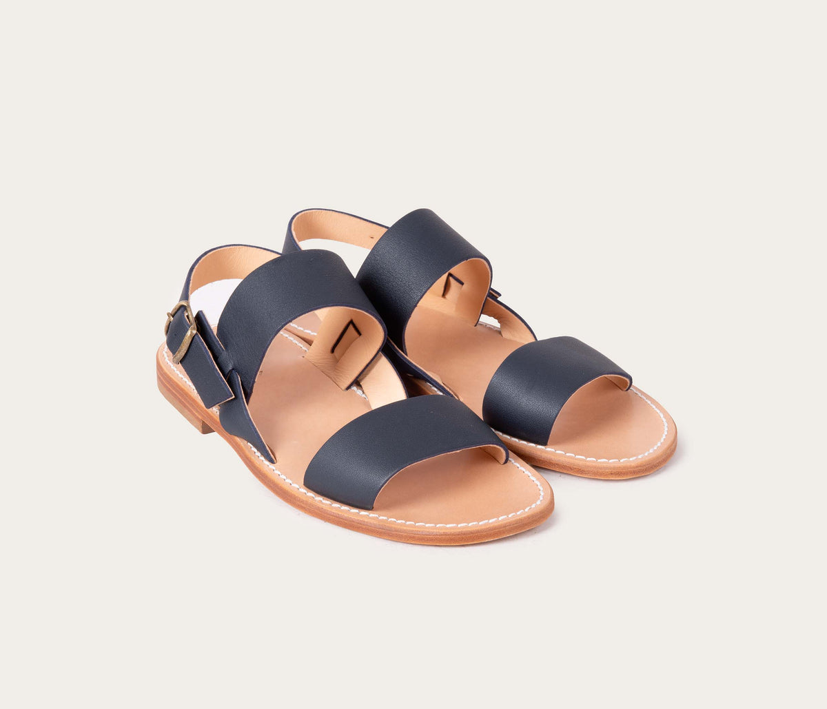 Taizé Sandale Souple Marine - Prix Doux