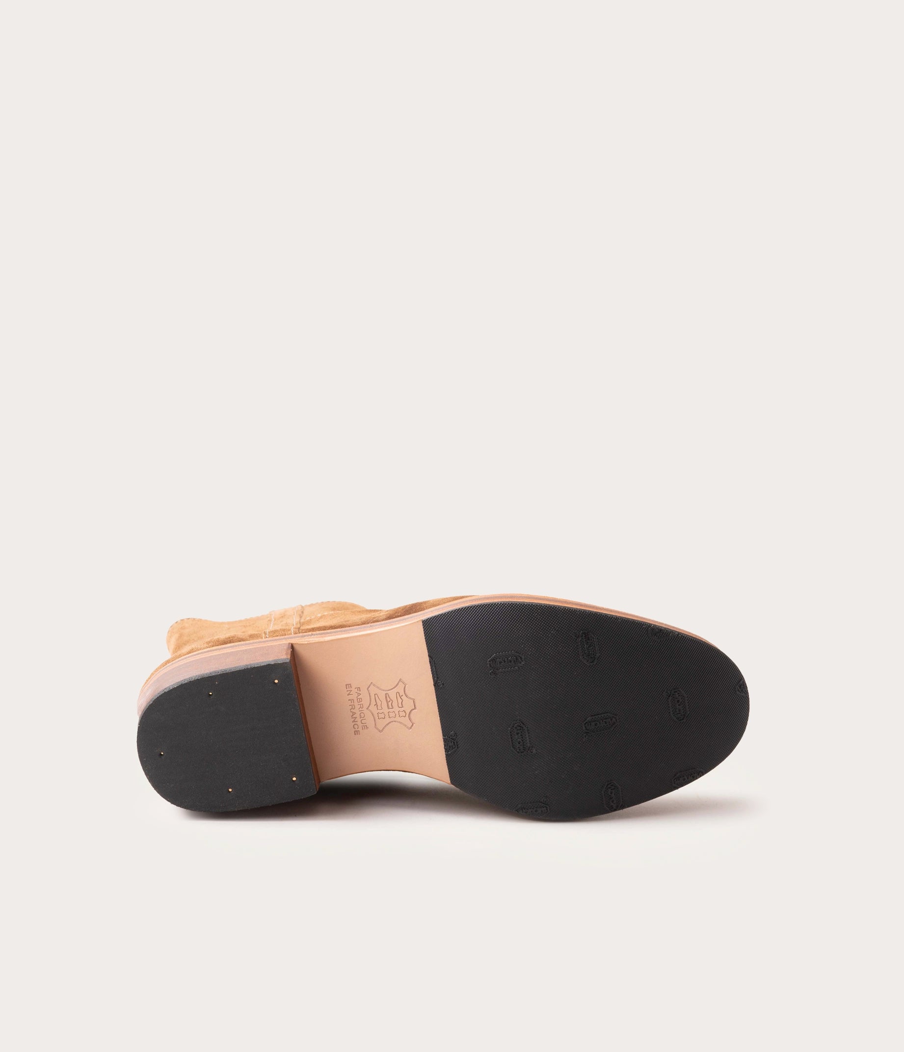 Terence Bottine Velours Taupe