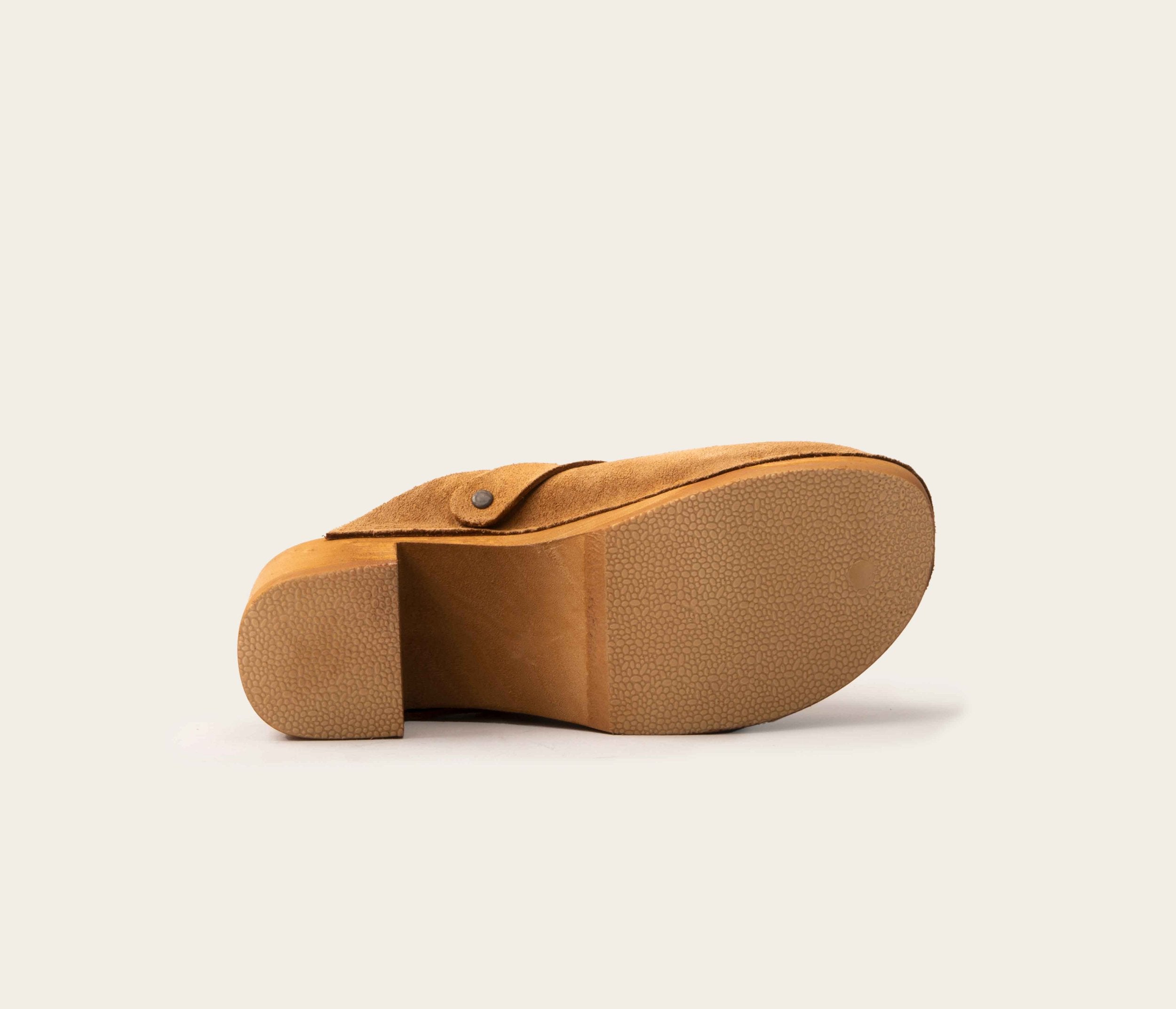 Havana velvet perforated clogs