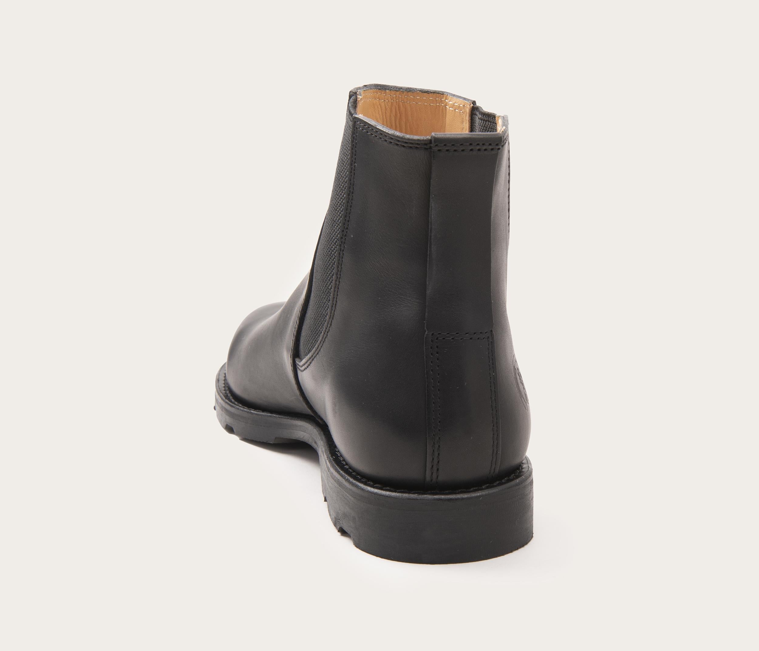 Boots Homme Bottine en Cuir Noir suportlo - Fabriquées en Camargue