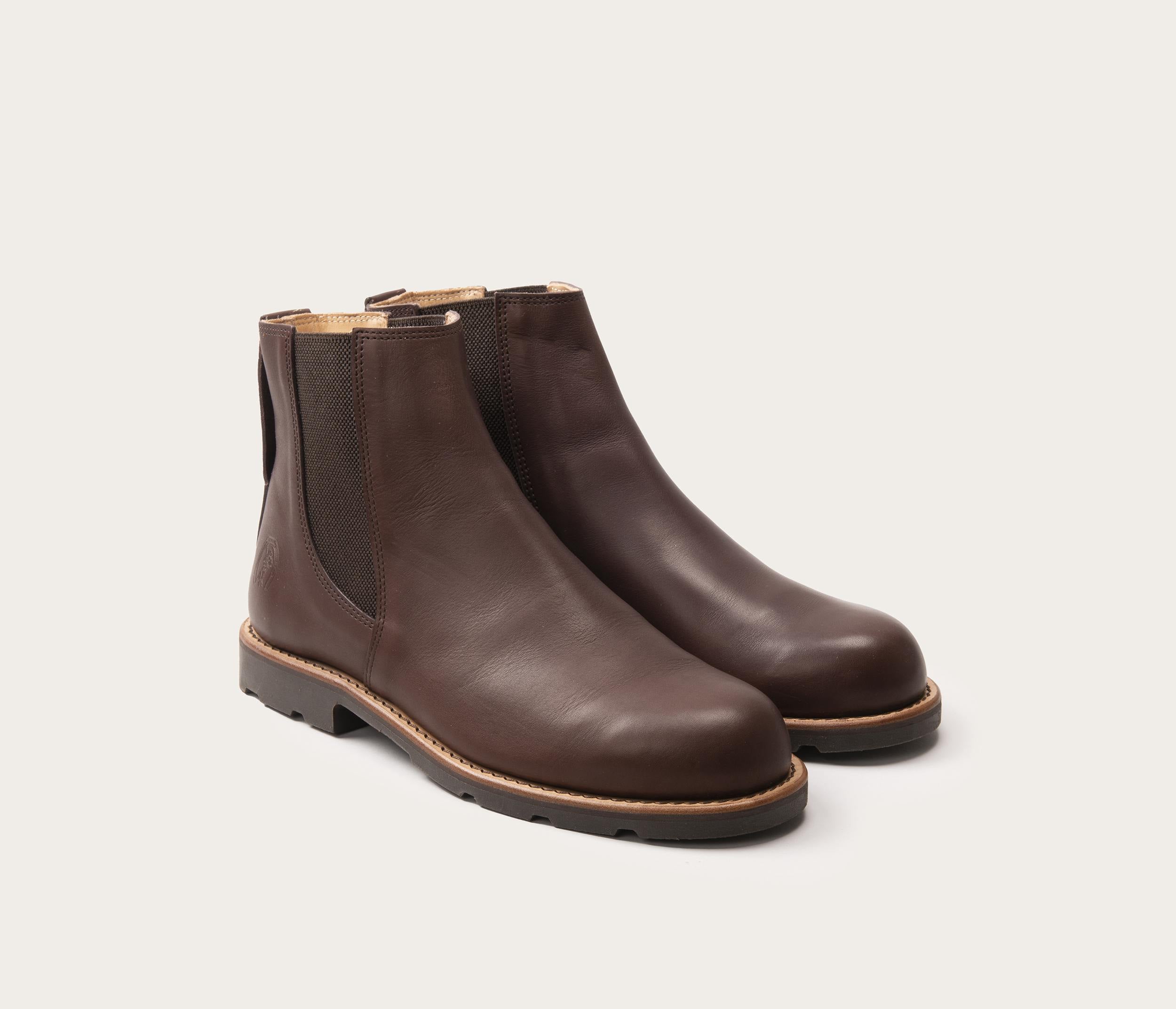 Chelsea Boots en cuir Homme couleur Cafe style camarguais gardian La Botte Gardiane