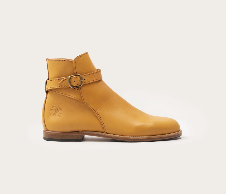 bottine en cuir suportlo homme - boots en cuir gras homme - cuir naturel chaussures - bottine pour homme en cuir naturel - boots la botte gardiane naturel - boots en cuir naturel gras