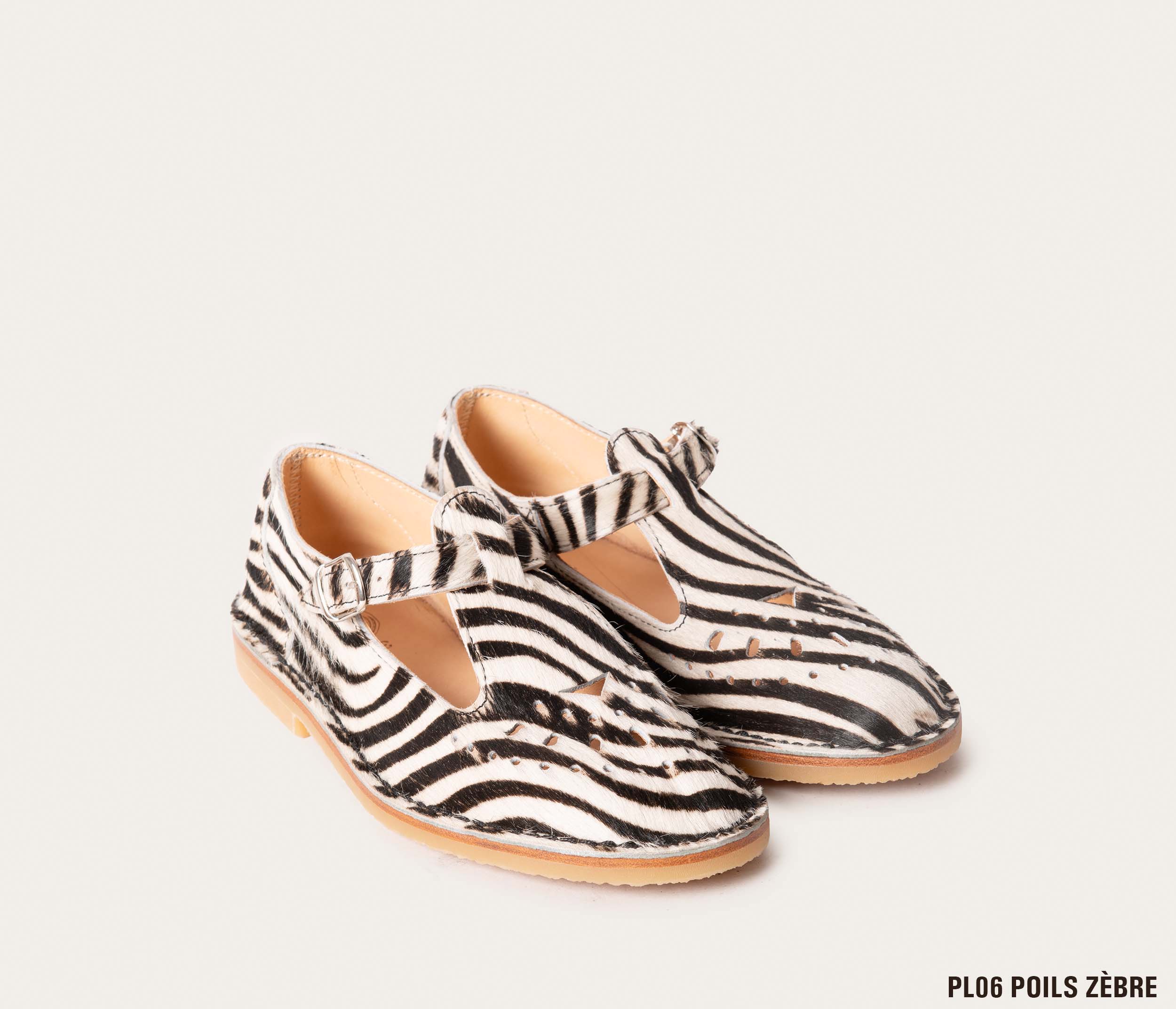 chaussures basses retro sur mesure, chaussures personnalisées en cuir, chaussures en cuir poils imprimé zebre