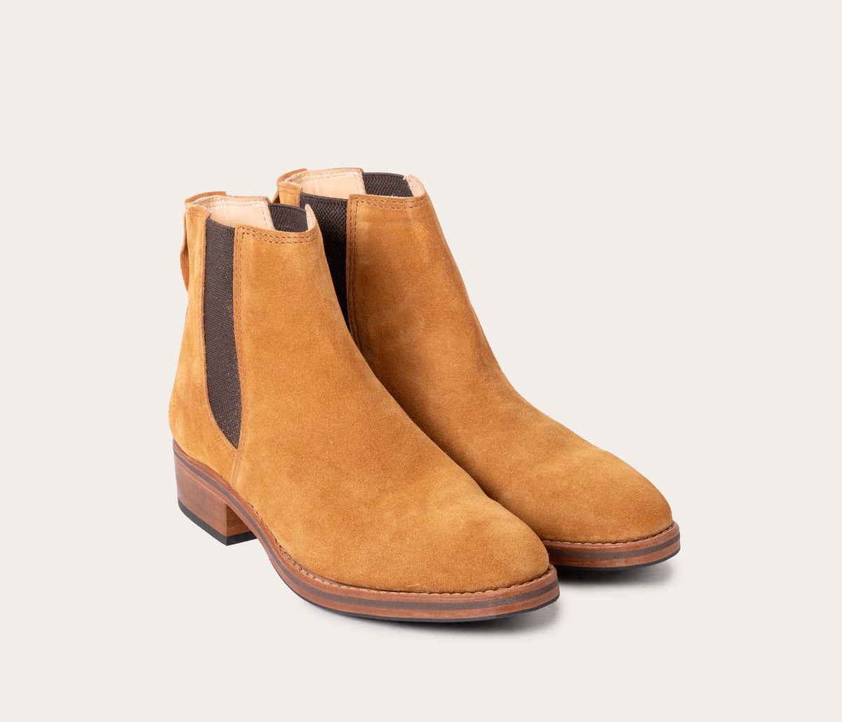 Béline Bottine Velours Ecureuil - Prix Doux