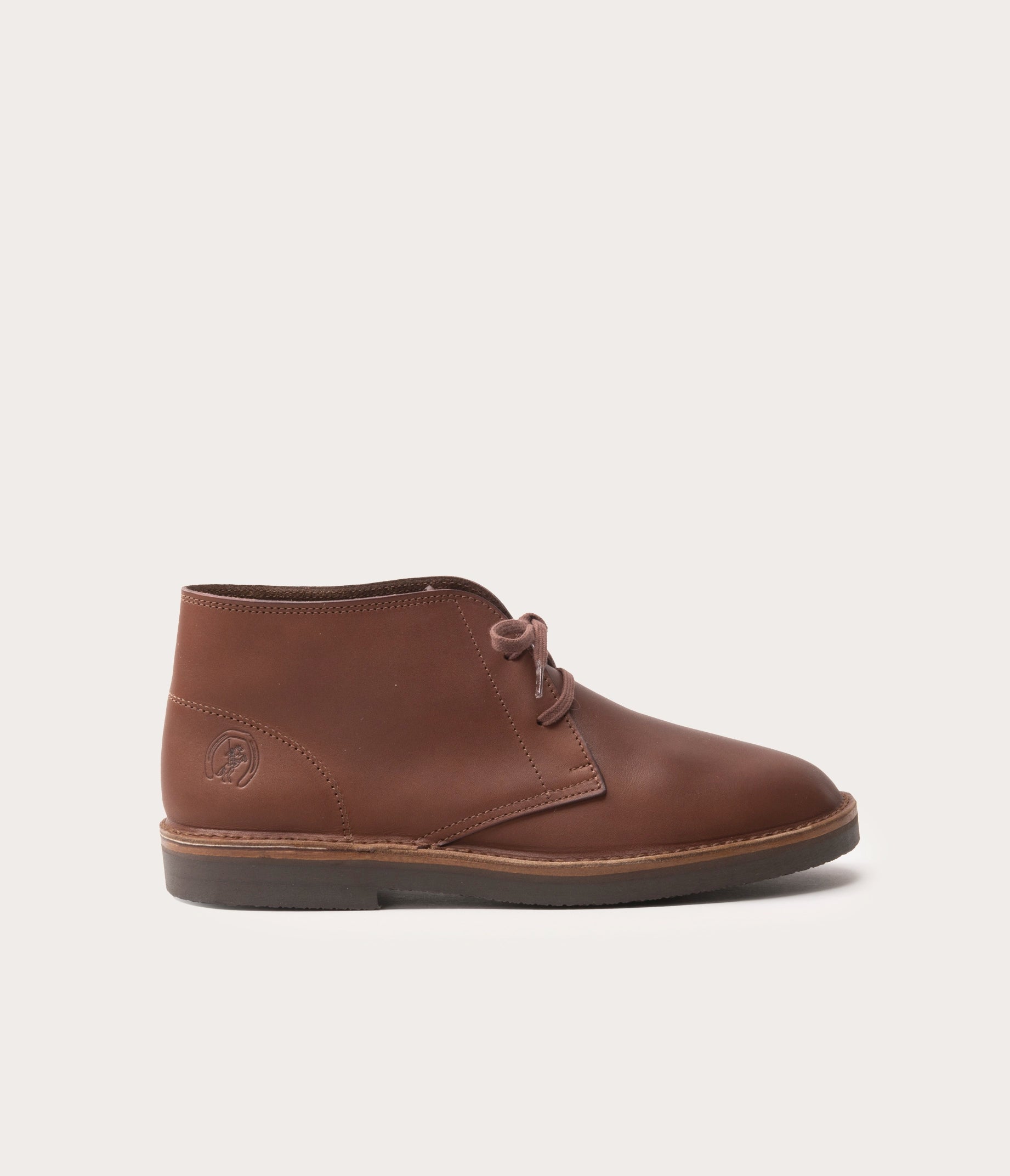 Chaussure Camargue homme - paire de chaussure de desertboots marron - boots à lacets marron - chaussure pour homme en cuir style camarguais - boots style camarguais