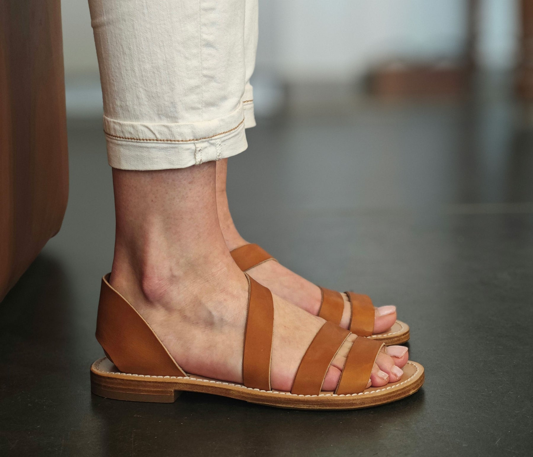 Carry Sandale Femme Naturel - Main Image