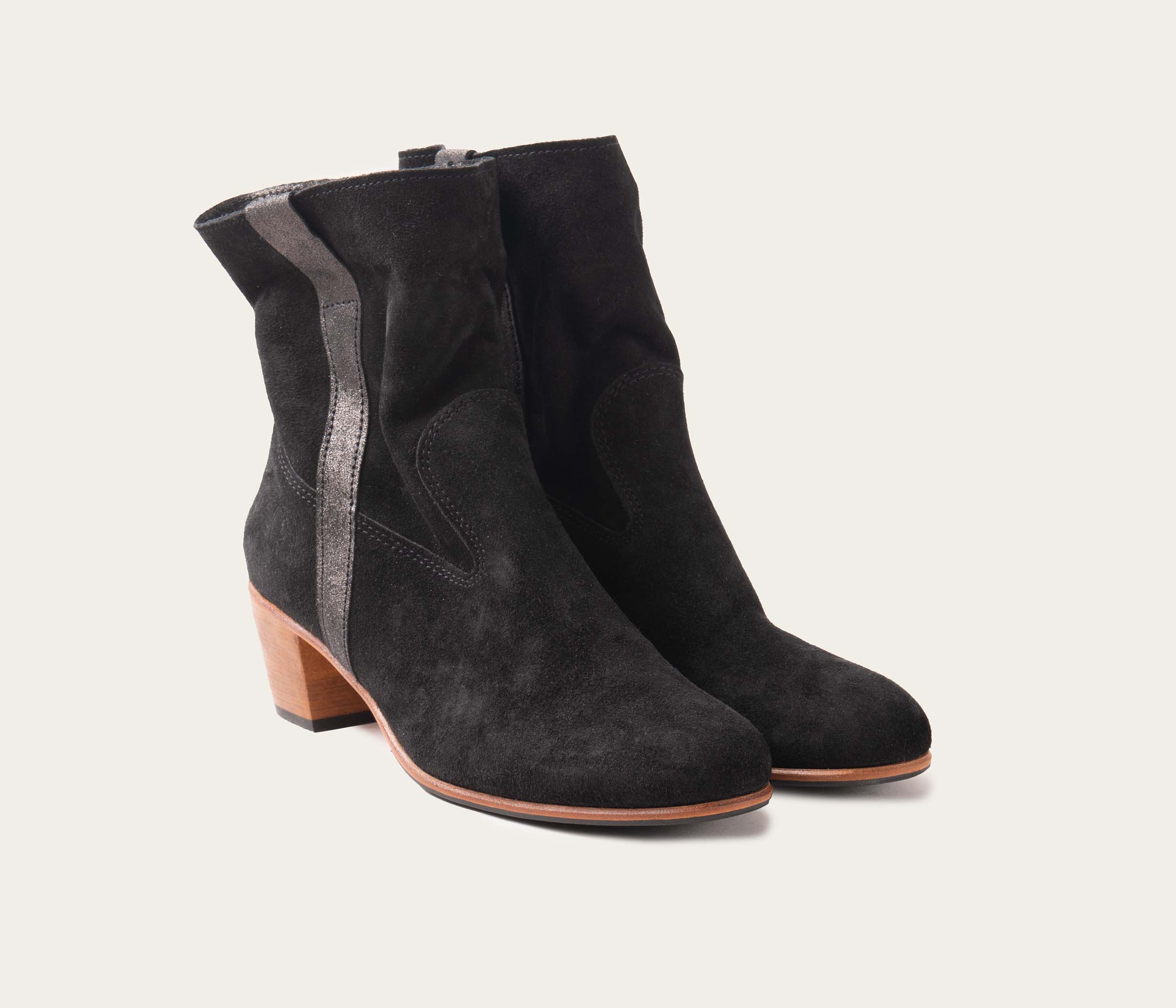 Celena Star Black Ankle Boots - Affordable Price