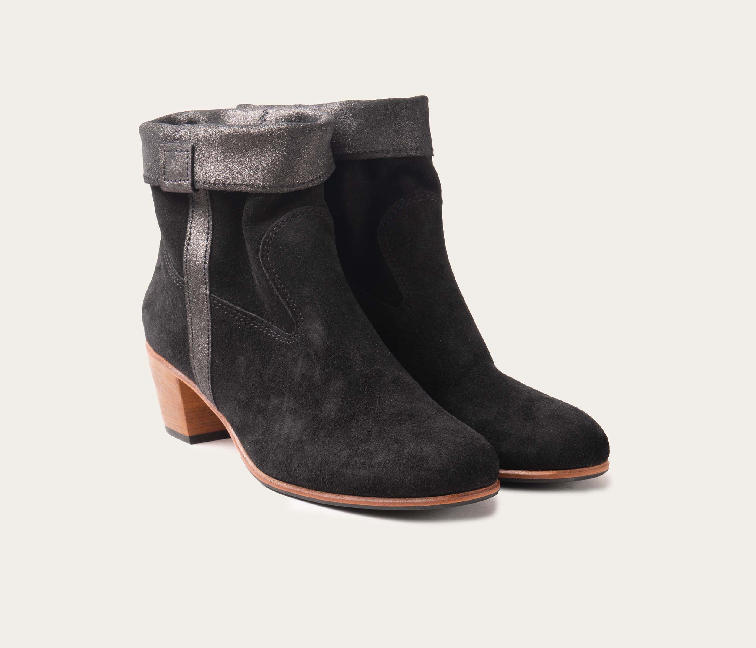 Celena Star Black Ankle Boots - Affordable Price
