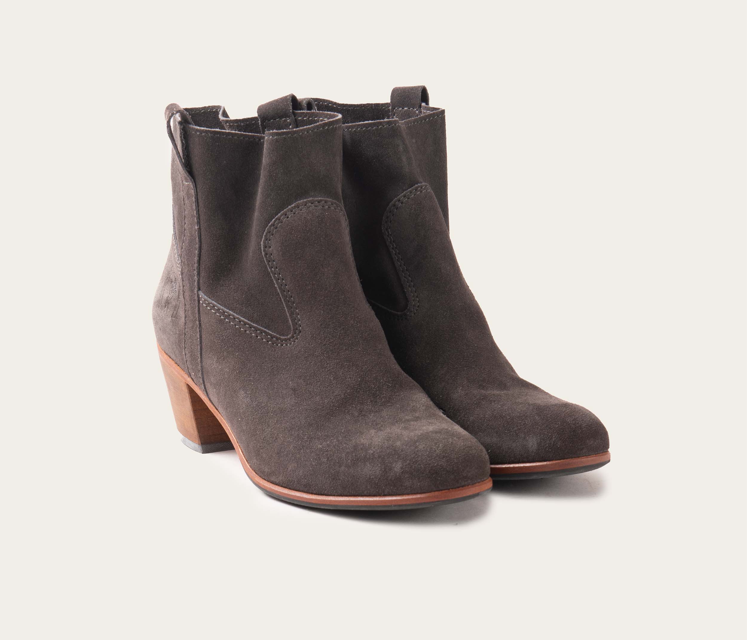Cely Graphite Velvet Ankle Boots - Affordable Price