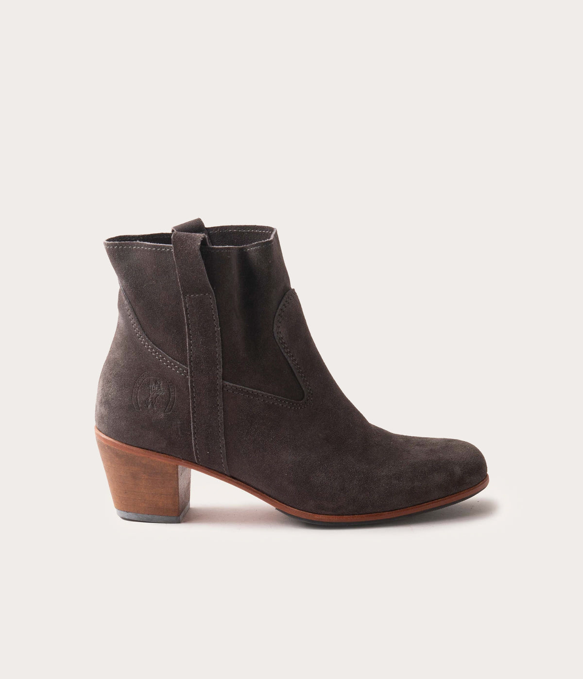 Cely Graphite Velvet Ankle Boots - Affordable Price