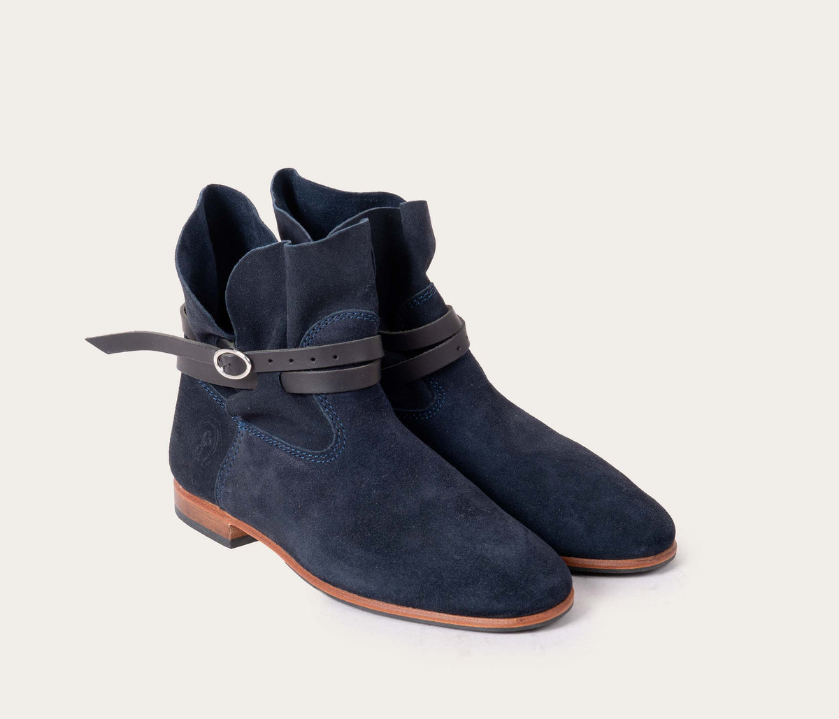 Chelby Bottine Velours Bleu - Prix Doux