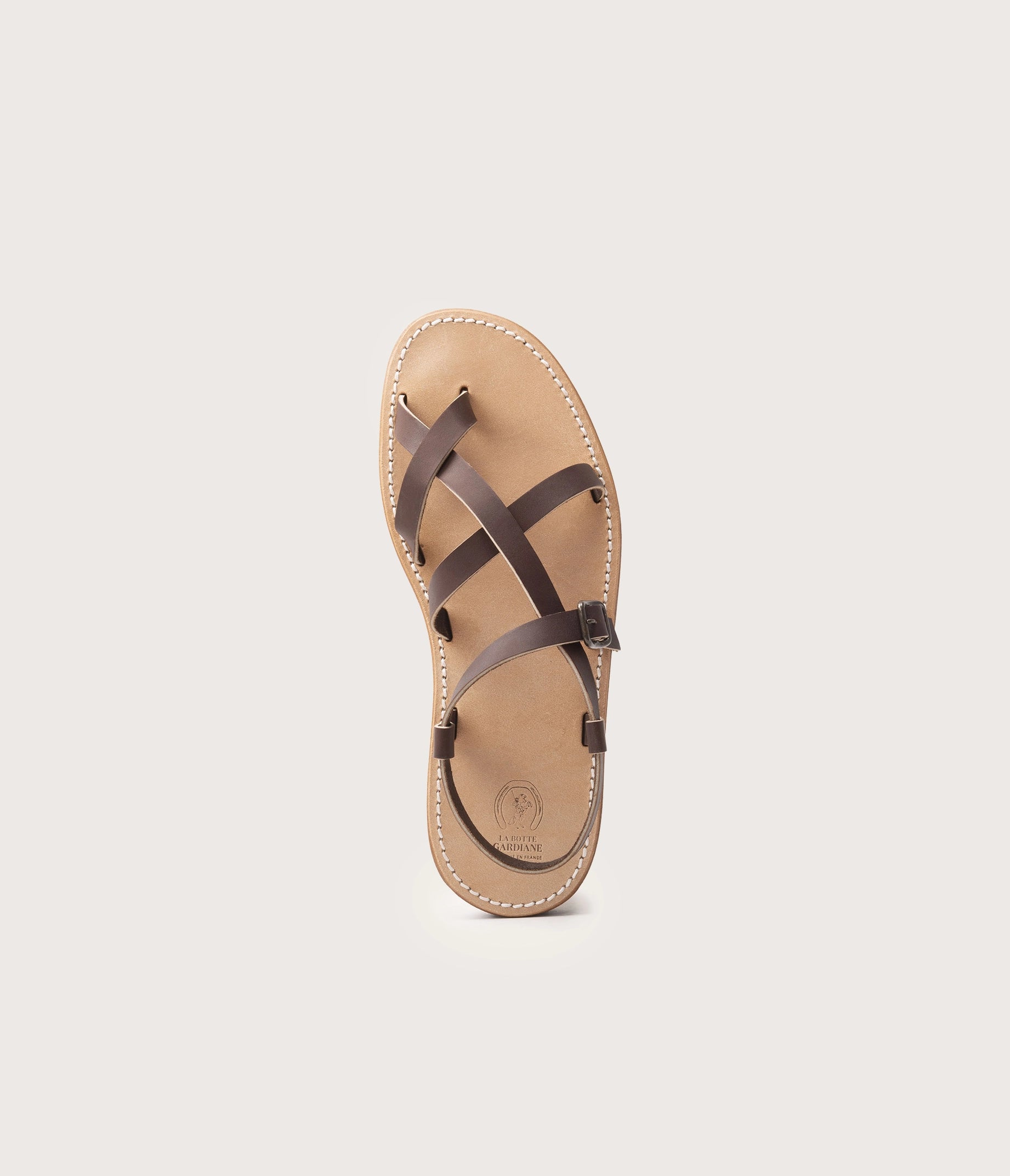 Croisette Sandale Homme Café