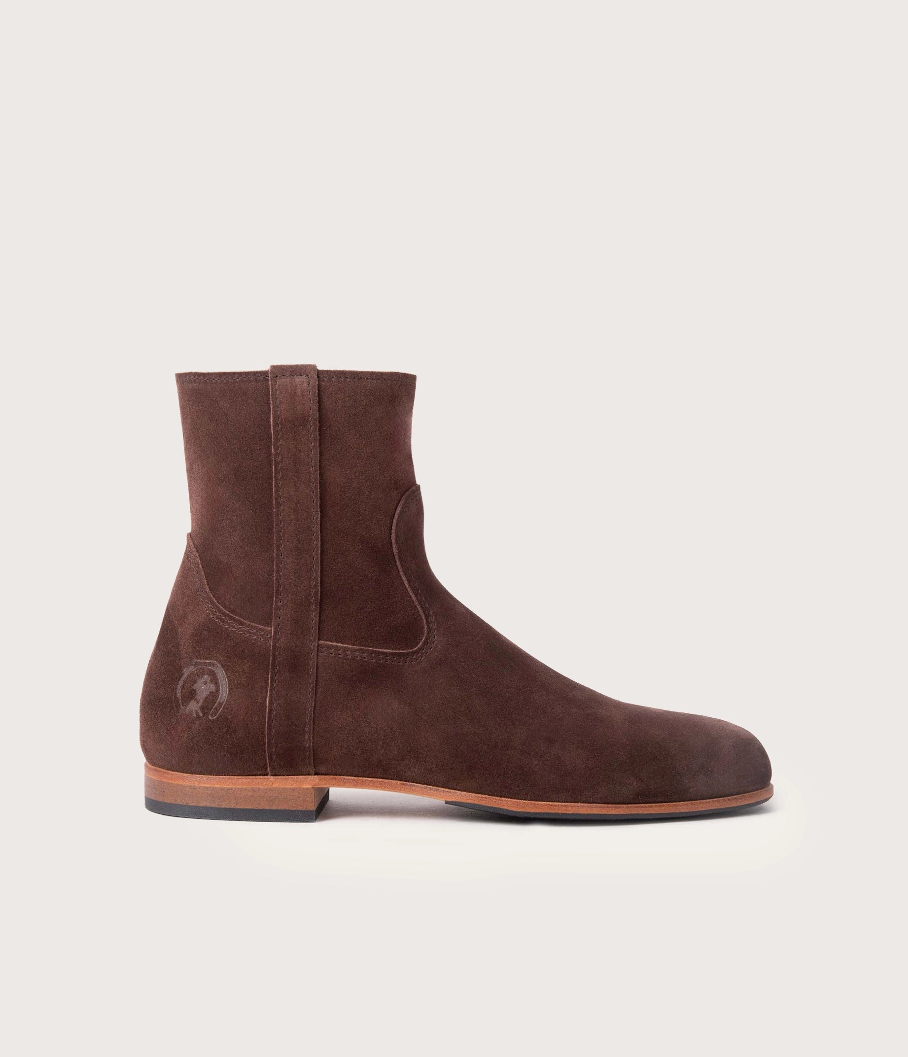 Elie Women's Zip Ankle Boot Velvet Chocolate 