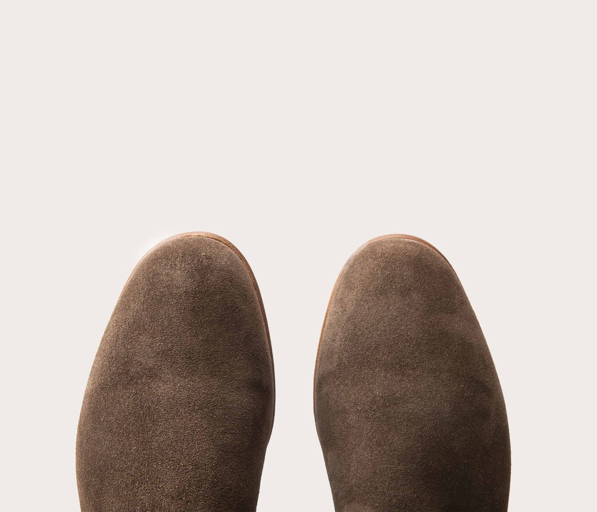 Ella Botte Velours Taupe - Prix Doux