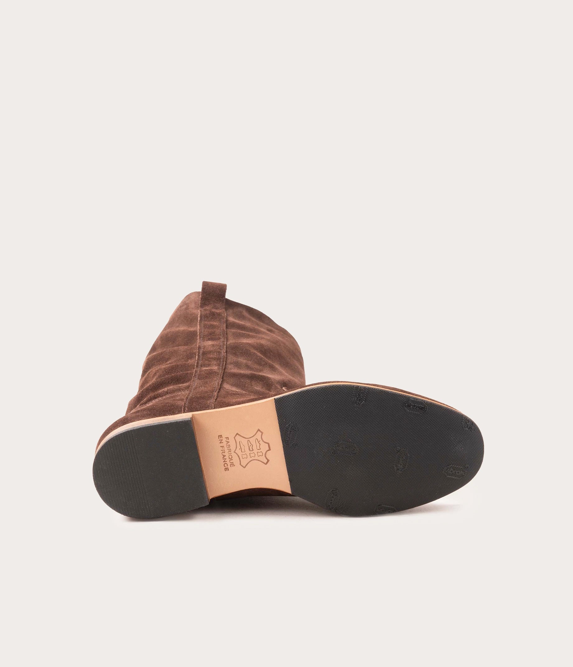 Ella Botte Velours Chocolat