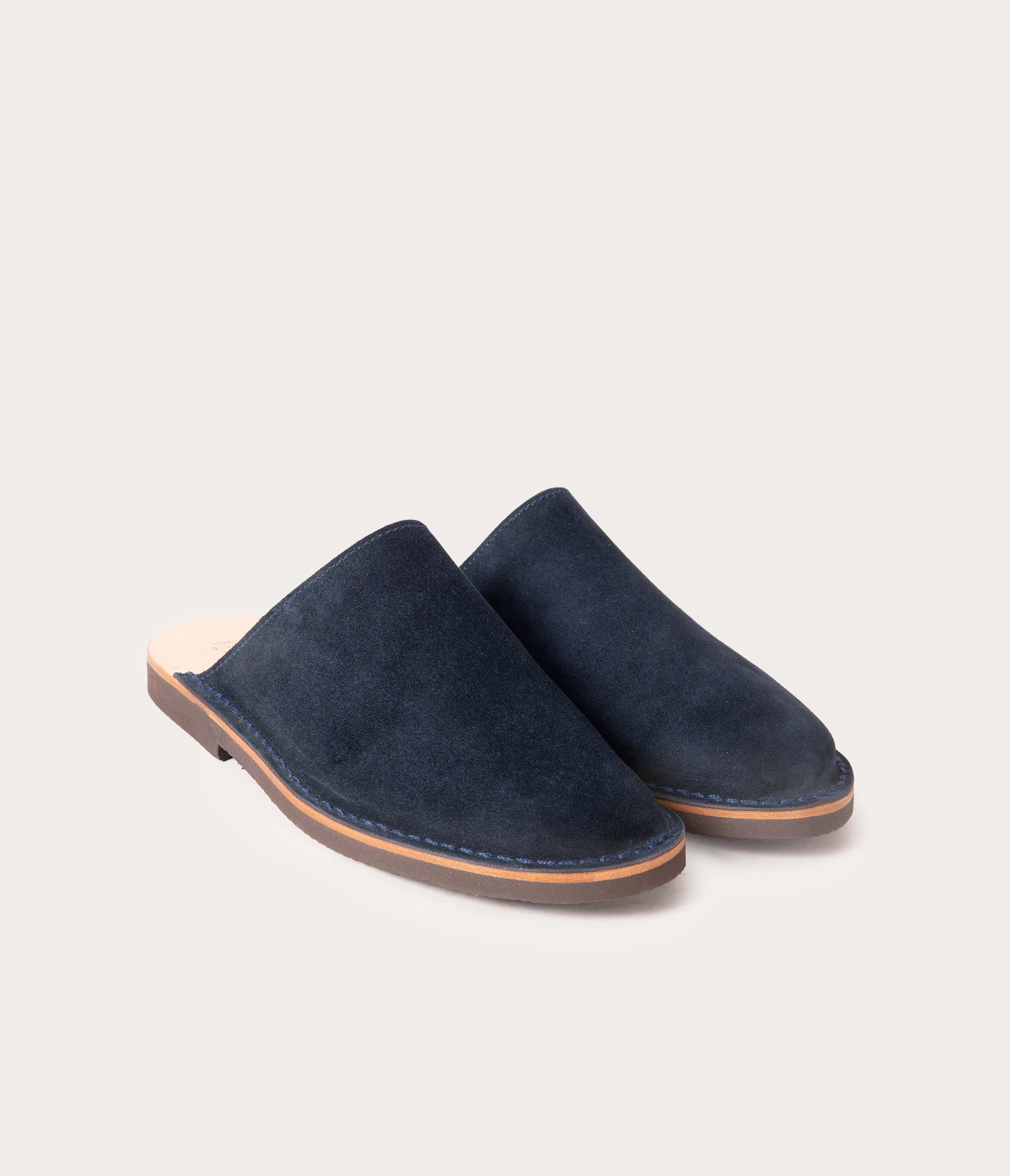 Estérel Mule Homme Velours Bleu